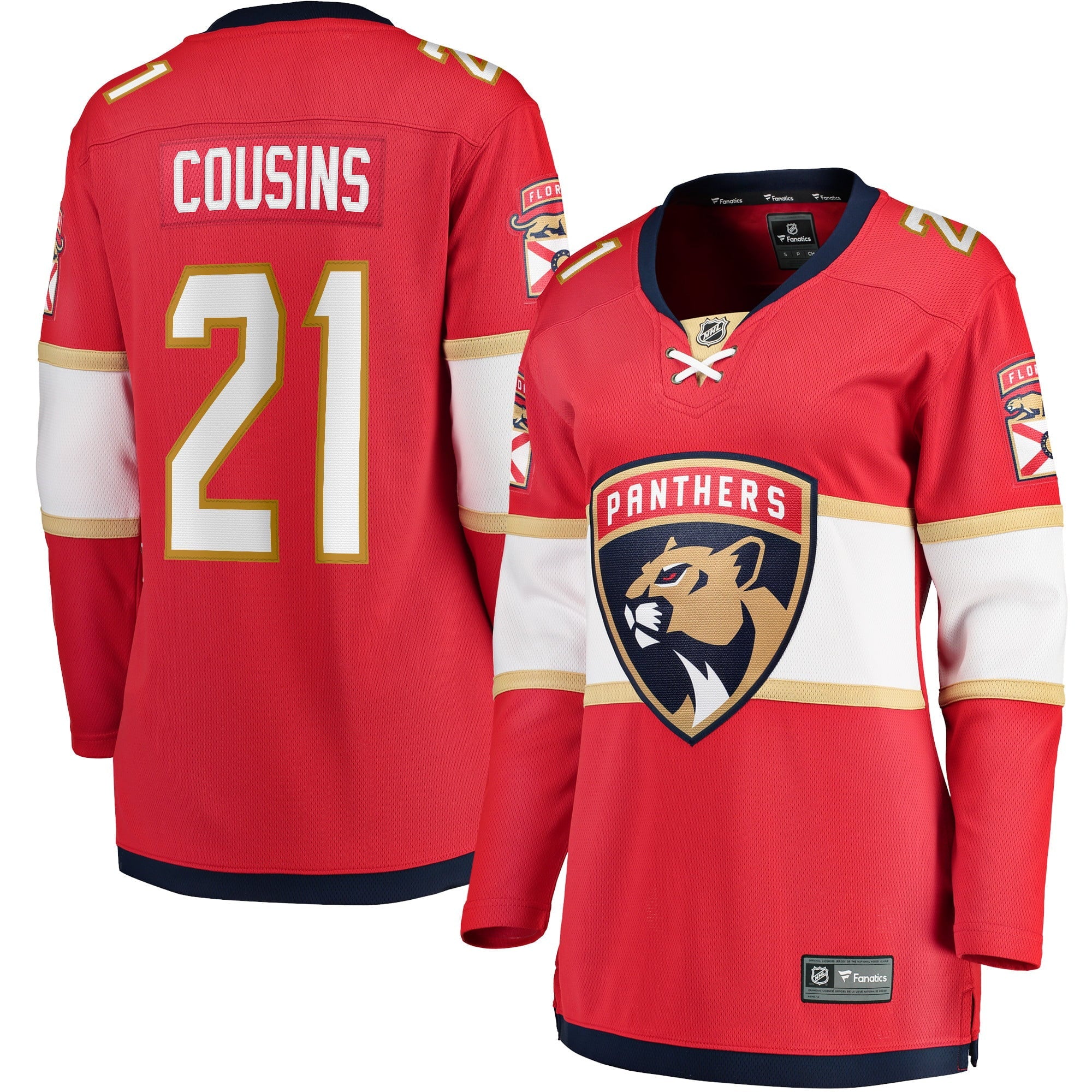 Women's Fanatics Branded Nick Cousins Red Florida Panthers Home Breakaway Player Jersey - vstockx