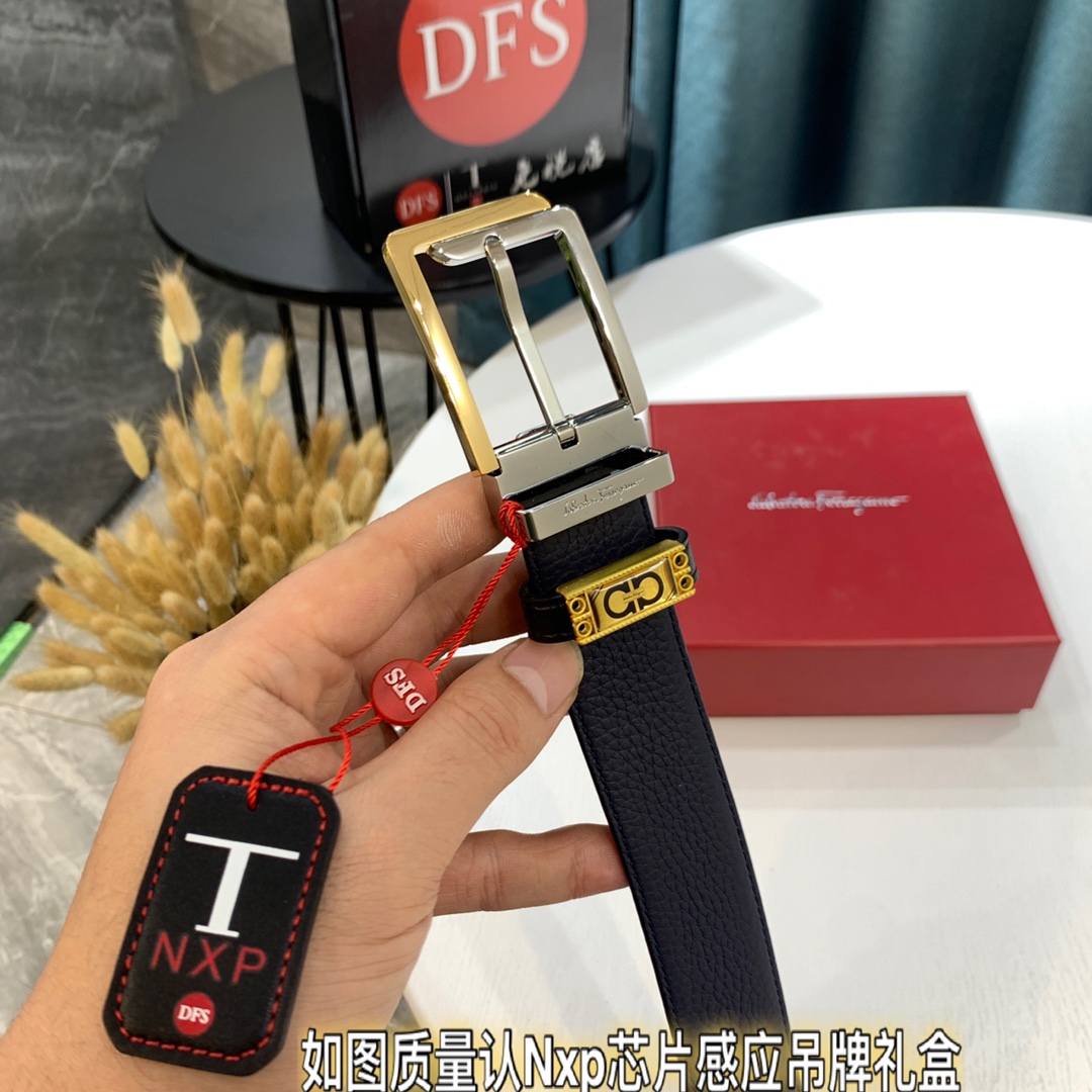 Streetwear Belt Ferragamo 319428 size:3.5cm - vstockx