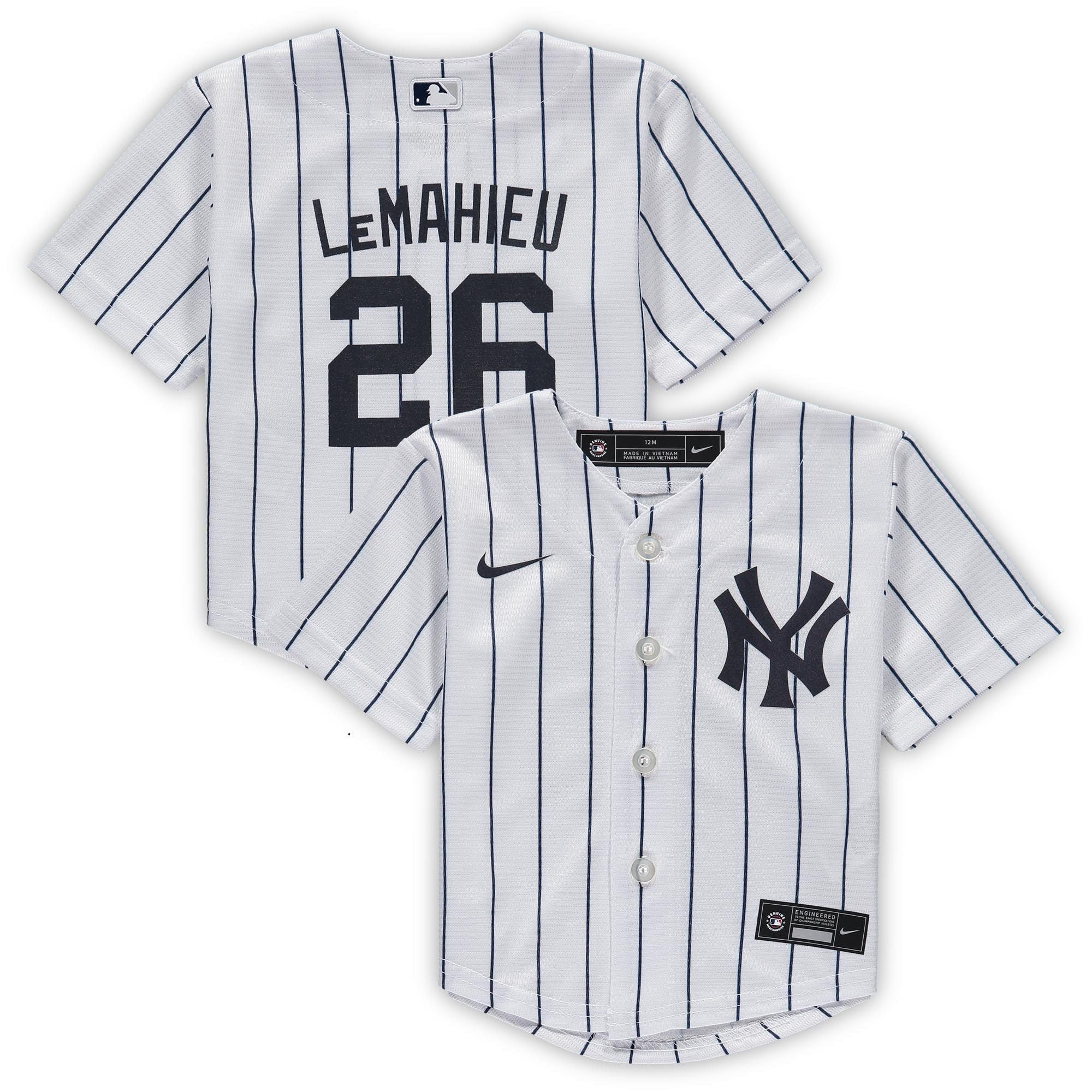 Infant Nike DJ LeMahieu White New York Yankees Home Replica Player Jersey - vstockx