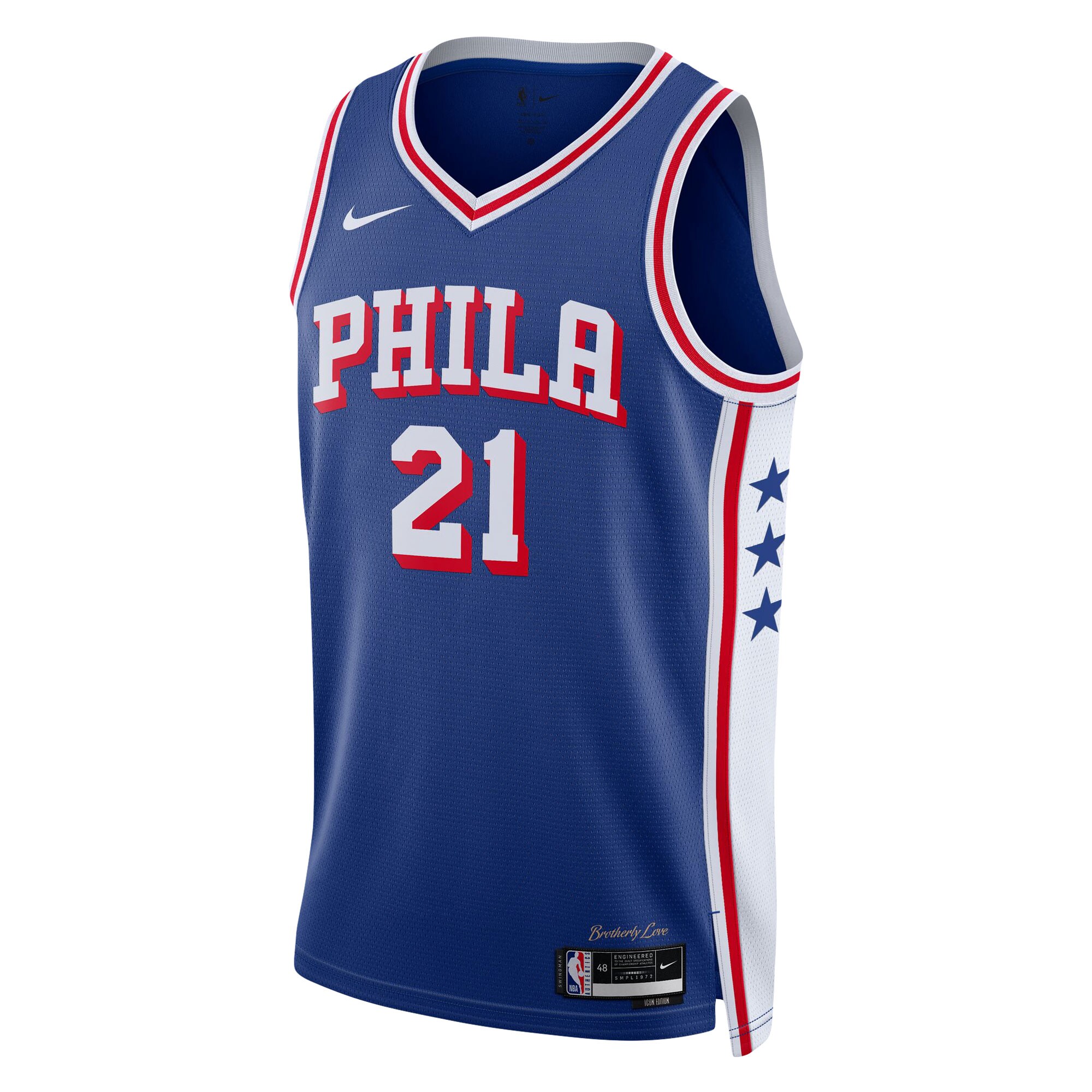 Joel Embiid Philadelphia 76ers Nike Unisex Swingman Jersey - Association Edition - Royal - vstockx