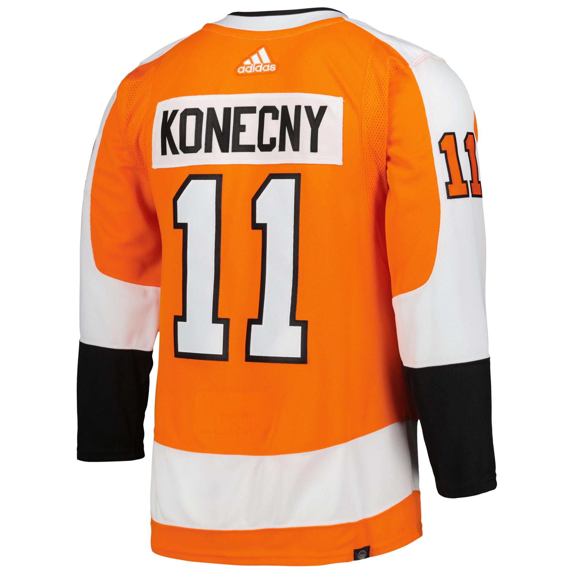 Travis Konecny Philadelphia Flyers adidas Home Primegreen Authentic Pro Player Jersey - Orange - vstockx