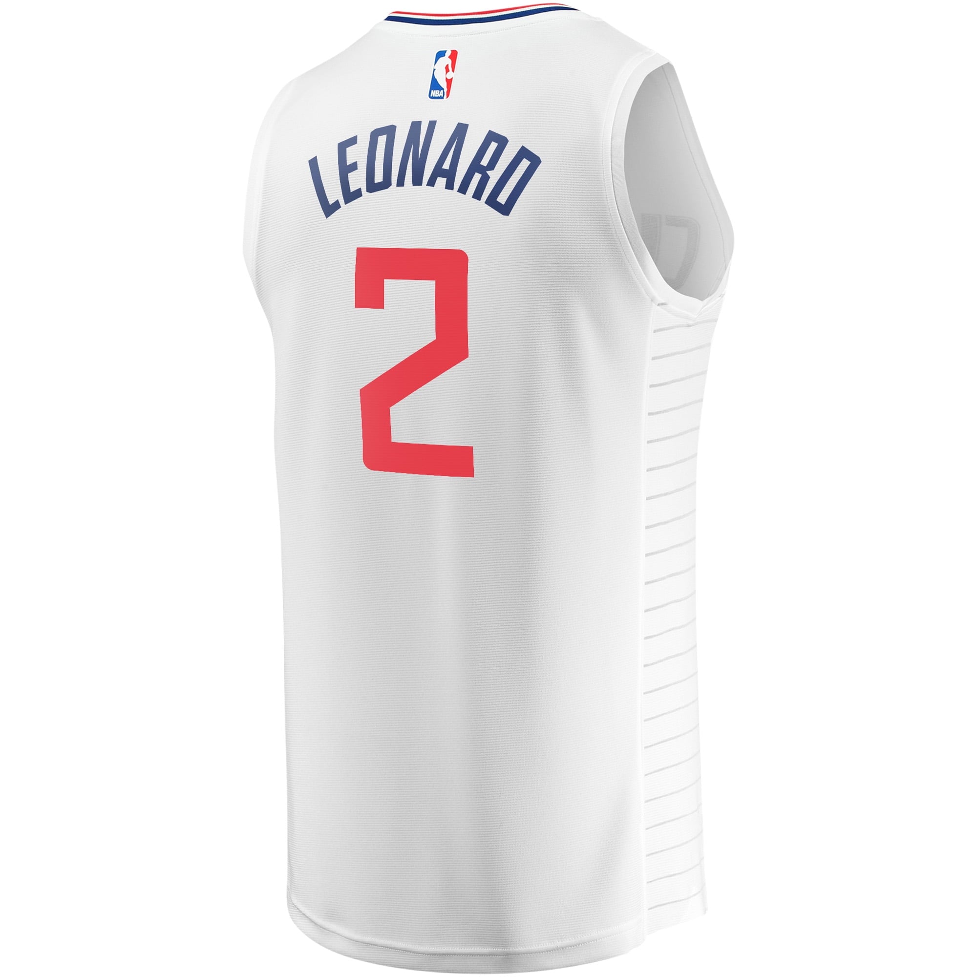 Youth Fanatics Branded Kawhi Leonard White LA Clippers Fast Break Player Jersey - Association Edition - vstockx