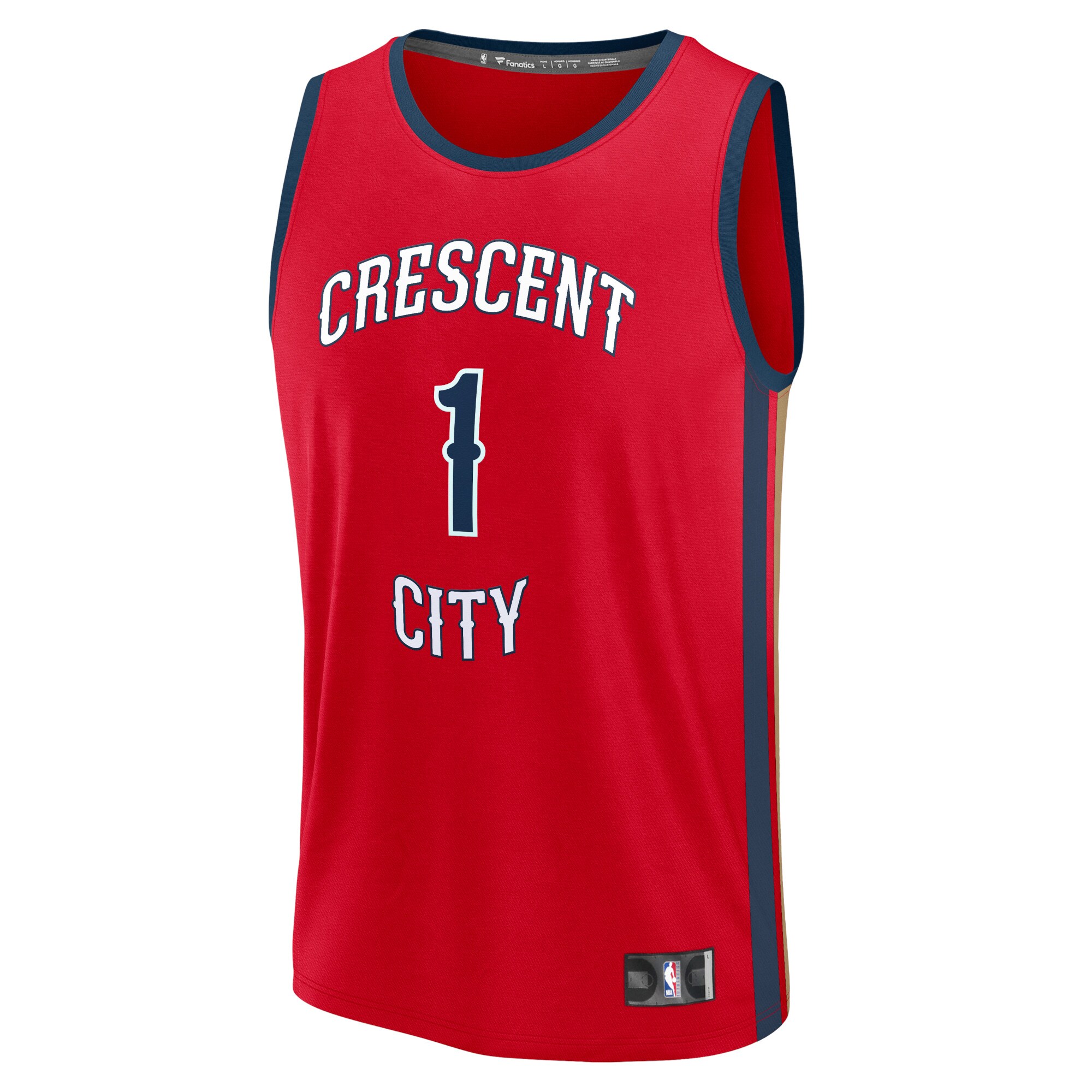 Zion Williamson New Orleans Pelicans Fanatics Branded Fast Break Replica Jersey - Statement Edition - Red - vstockx