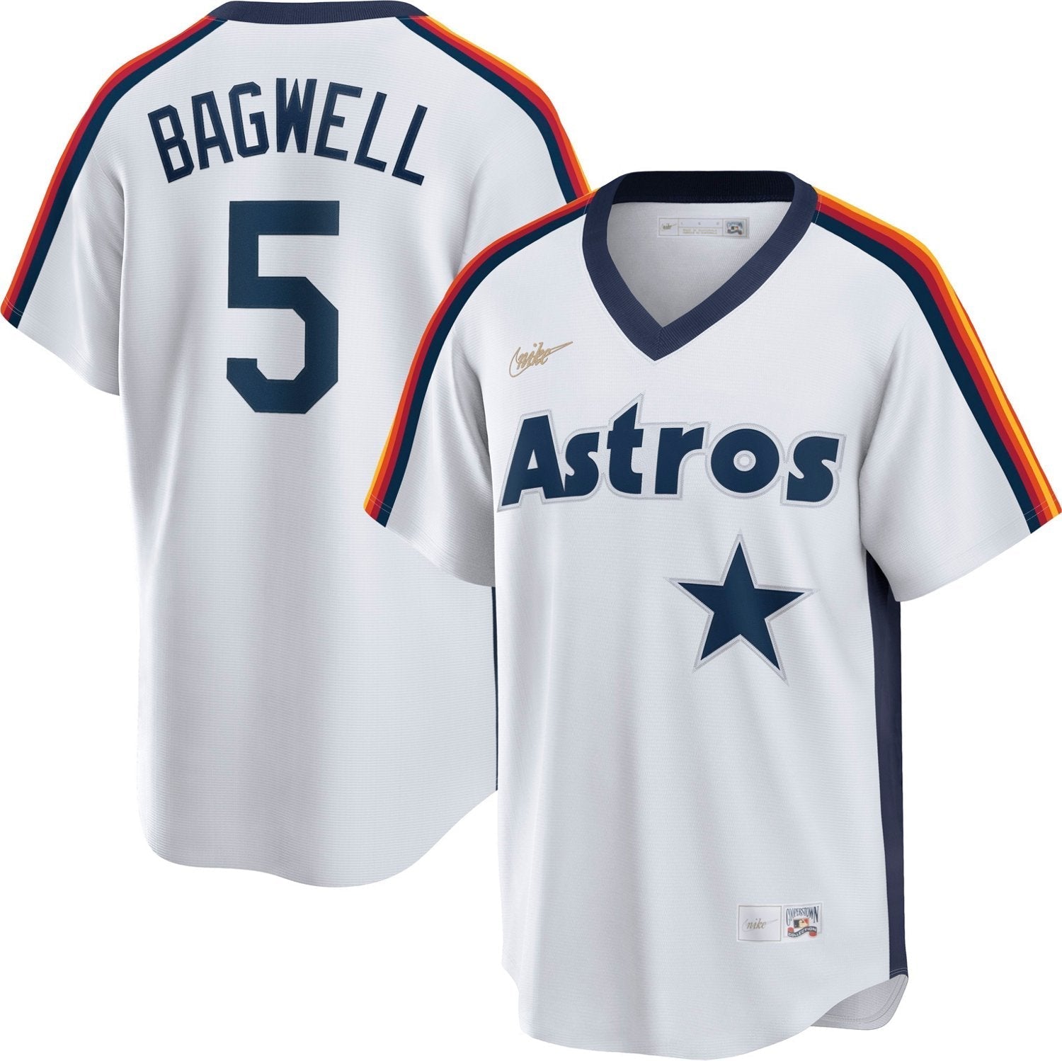 Nike Men's Houston Astros Jeff Bagwell Official Cooperstown Jersey - vstockx