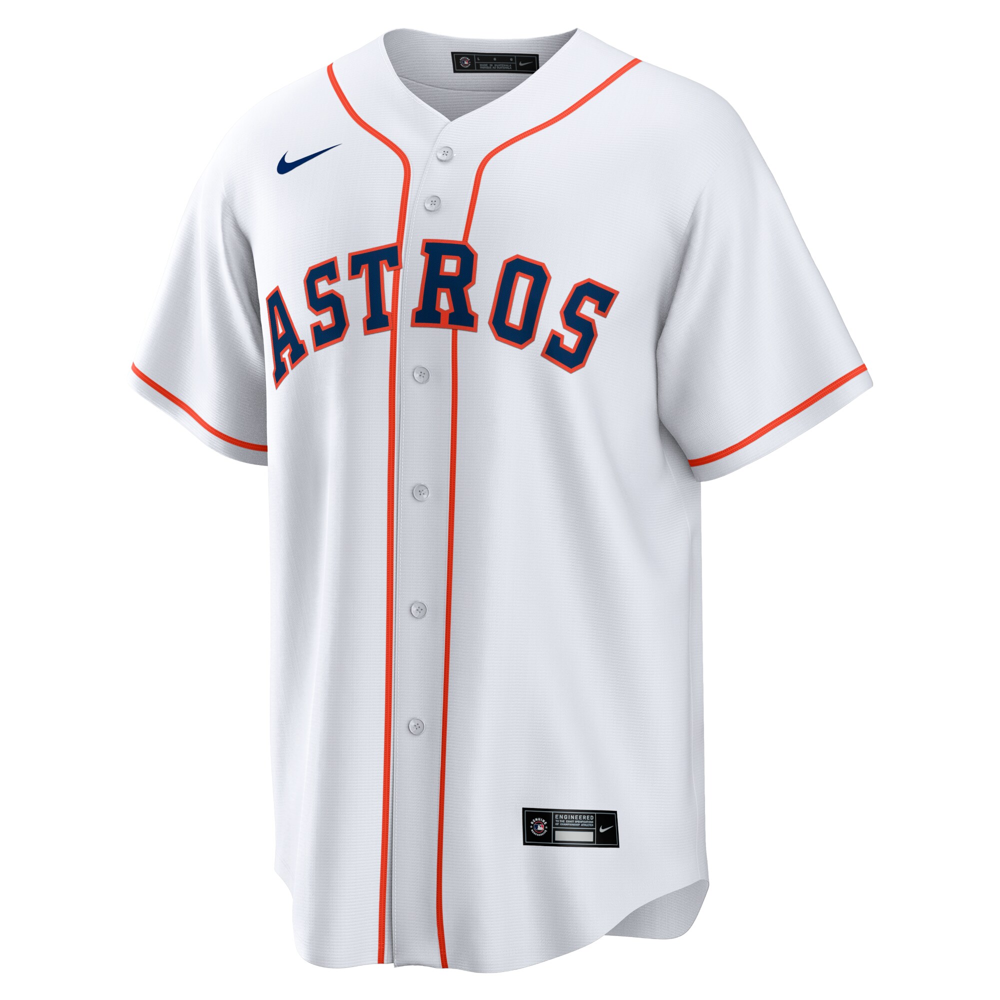Justin Verlander Houston Astros Nike Home Replica Player Name Jersey - White - vstockx