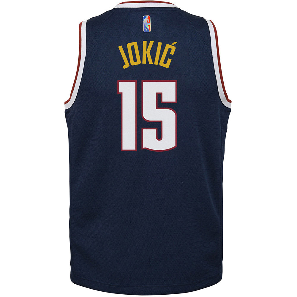 Youth Denver Nuggets Nikola Jokic Icon Edition Jersey - Navy - vstockx