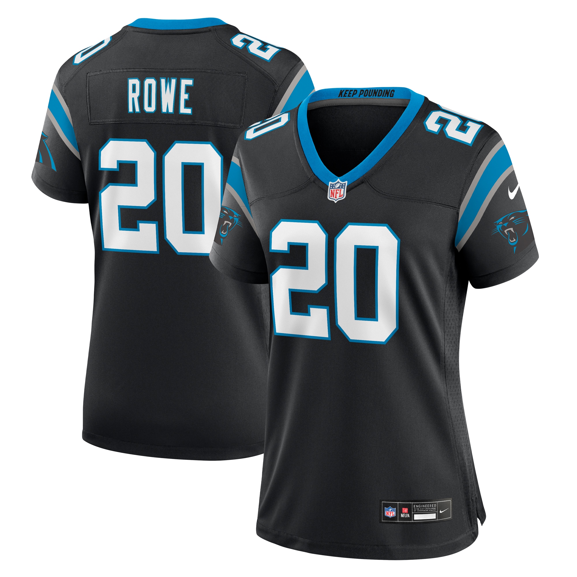 Eric Rowe Carolina Panthers Nike Women's Game Jersey - Black - vstockx