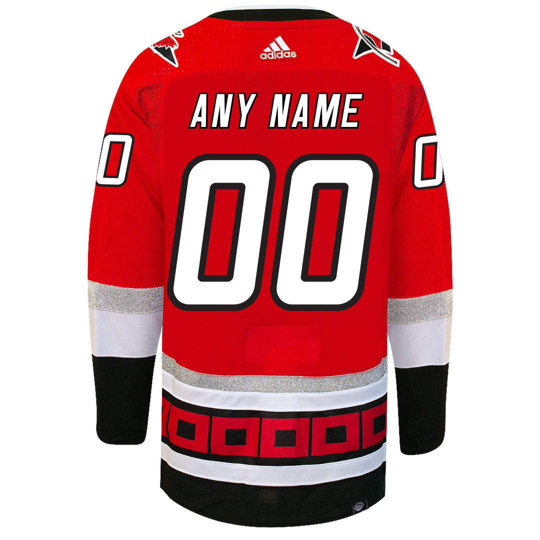 Customizable Carolina Hurricanes Adidas Primegreen 25th Anniversary Authentic NHL Hockey Jersey - vstockx