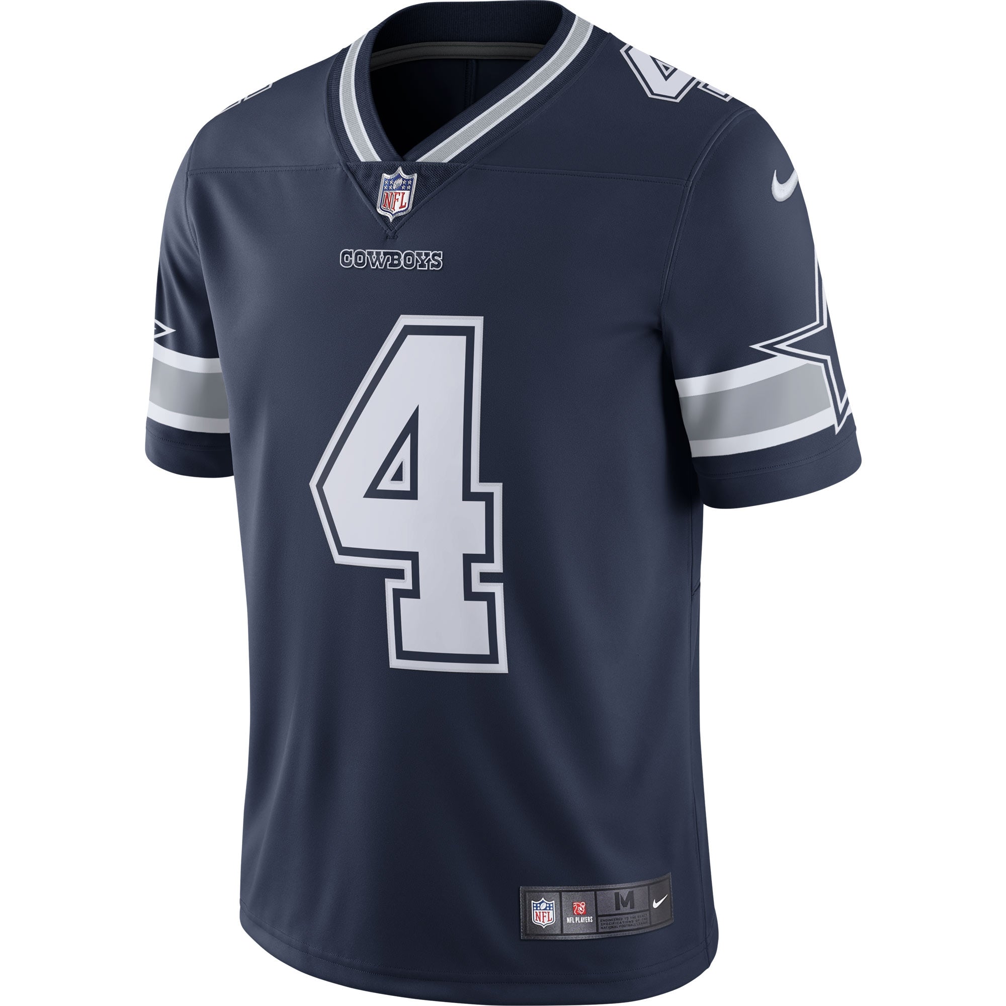 Men's Nike Dak Prescott Navy Dallas Cowboys Vapor Limited Player Jersey - vstockx