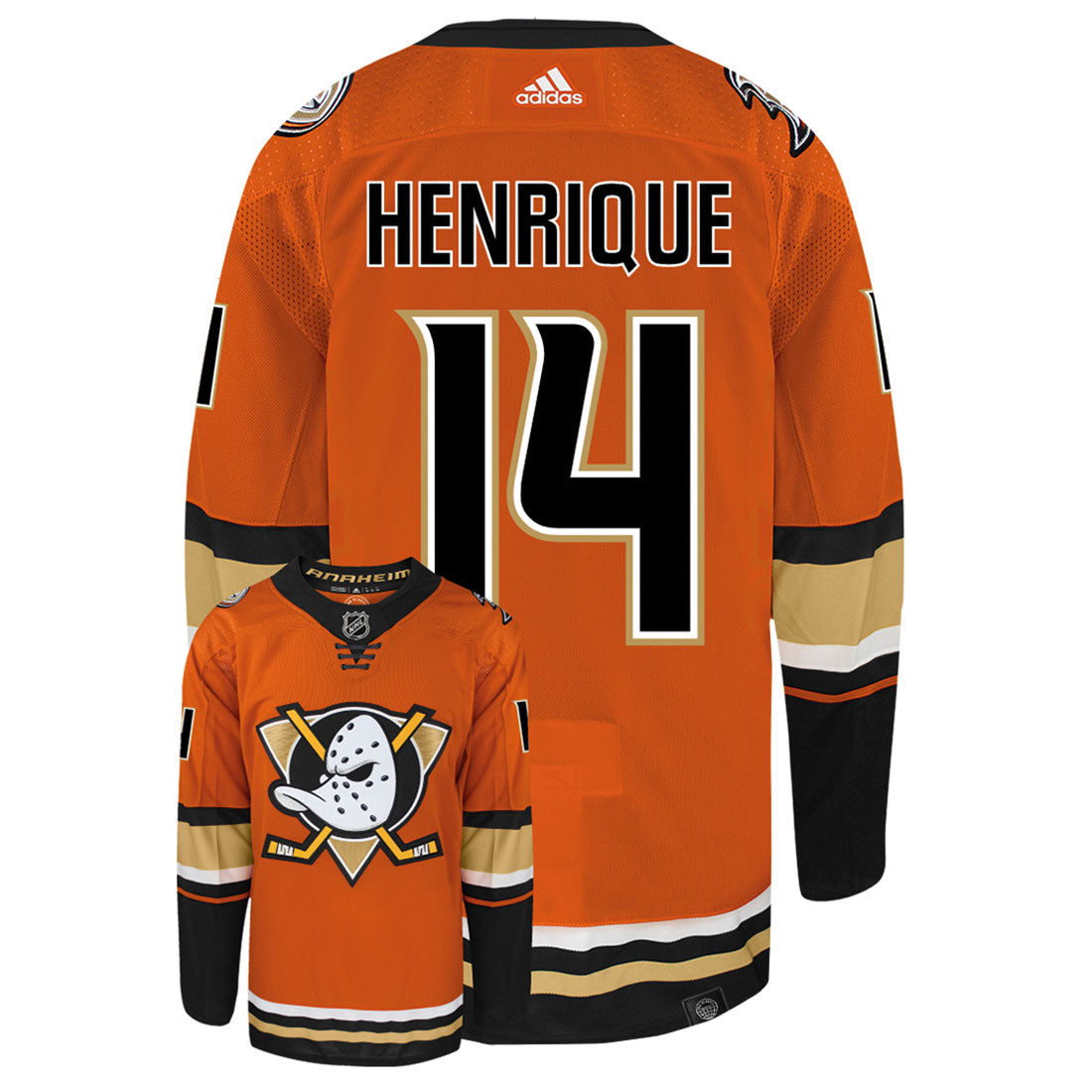 Adam Henrique Anaheim Ducks Adidas Primegreen Authentic NHL Hockey Jersey - vstockx