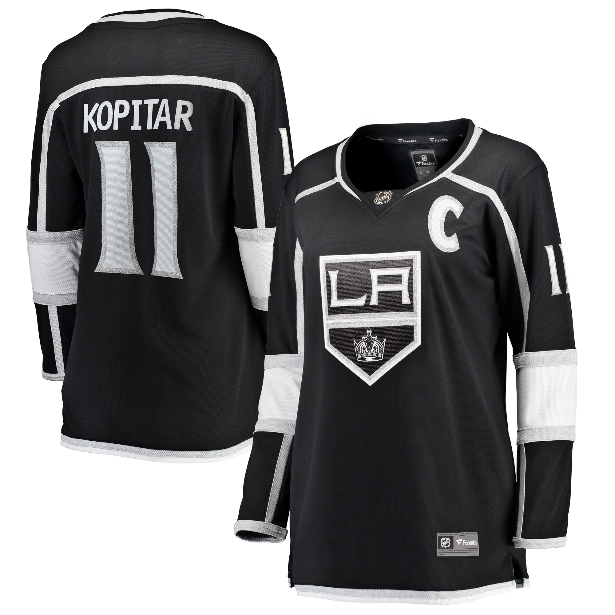 Anze Kopitar Los Angeles Kings Fanatics Branded Women's Home Breakaway Player Jersey - Black - vstockx