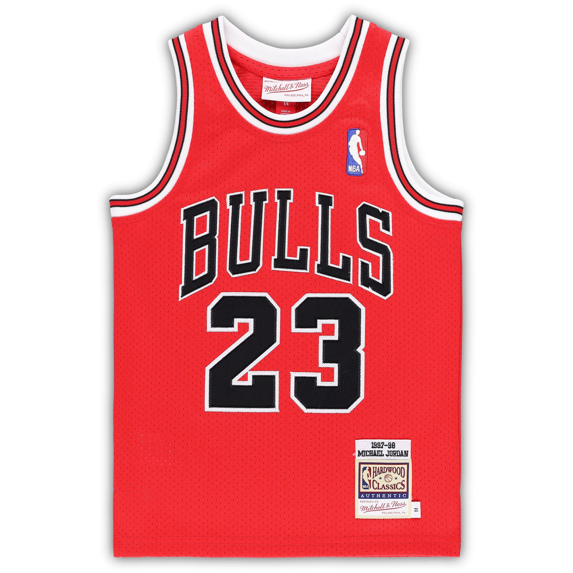 Michael Jordans Chicago Bulls Mitchell & Ness Preschool 1997/98 Hardwood Classics Authentic Jersey - Red - vstockx