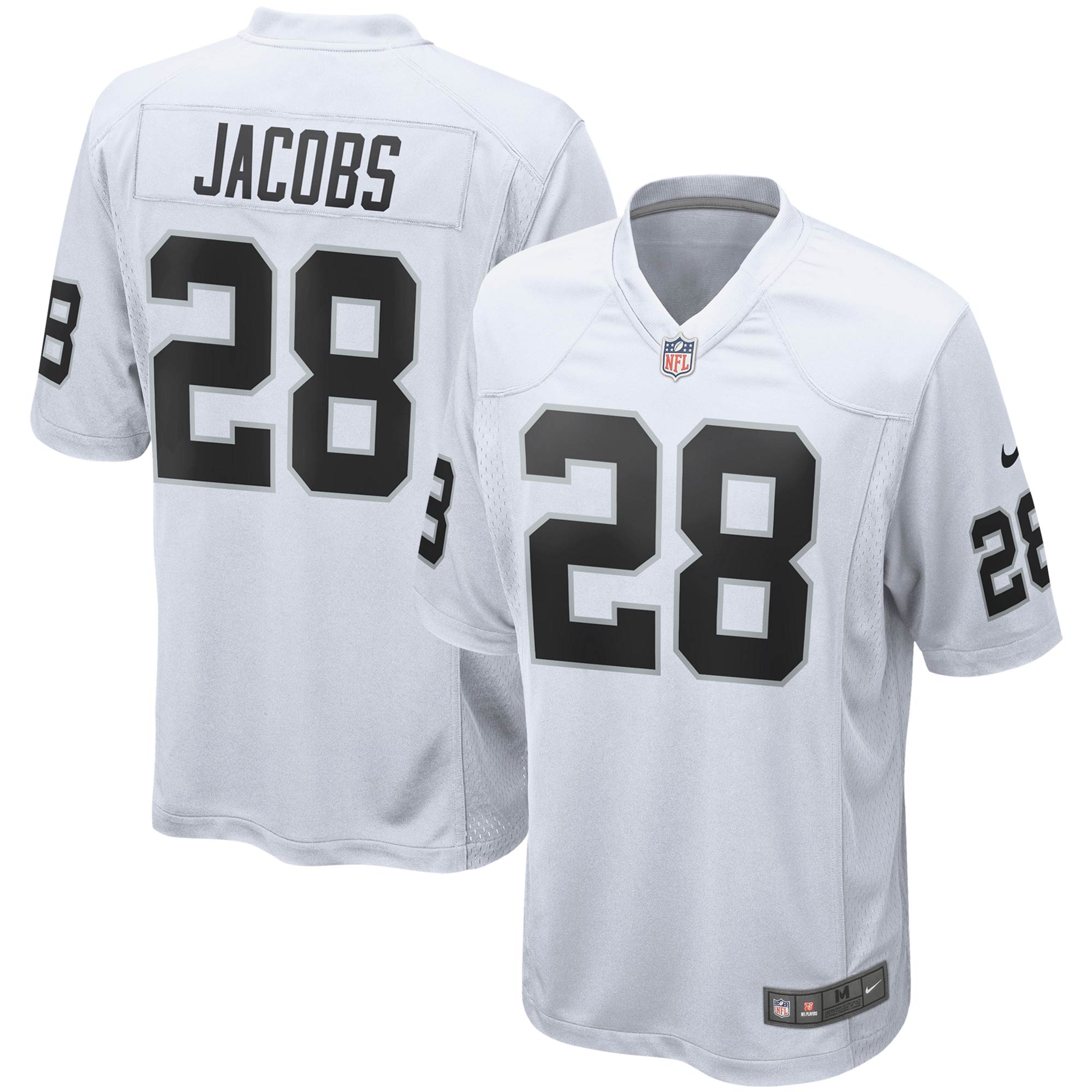Josh Jacobs Las Vegas Raiders Nike Game Jersey - White - vstockx