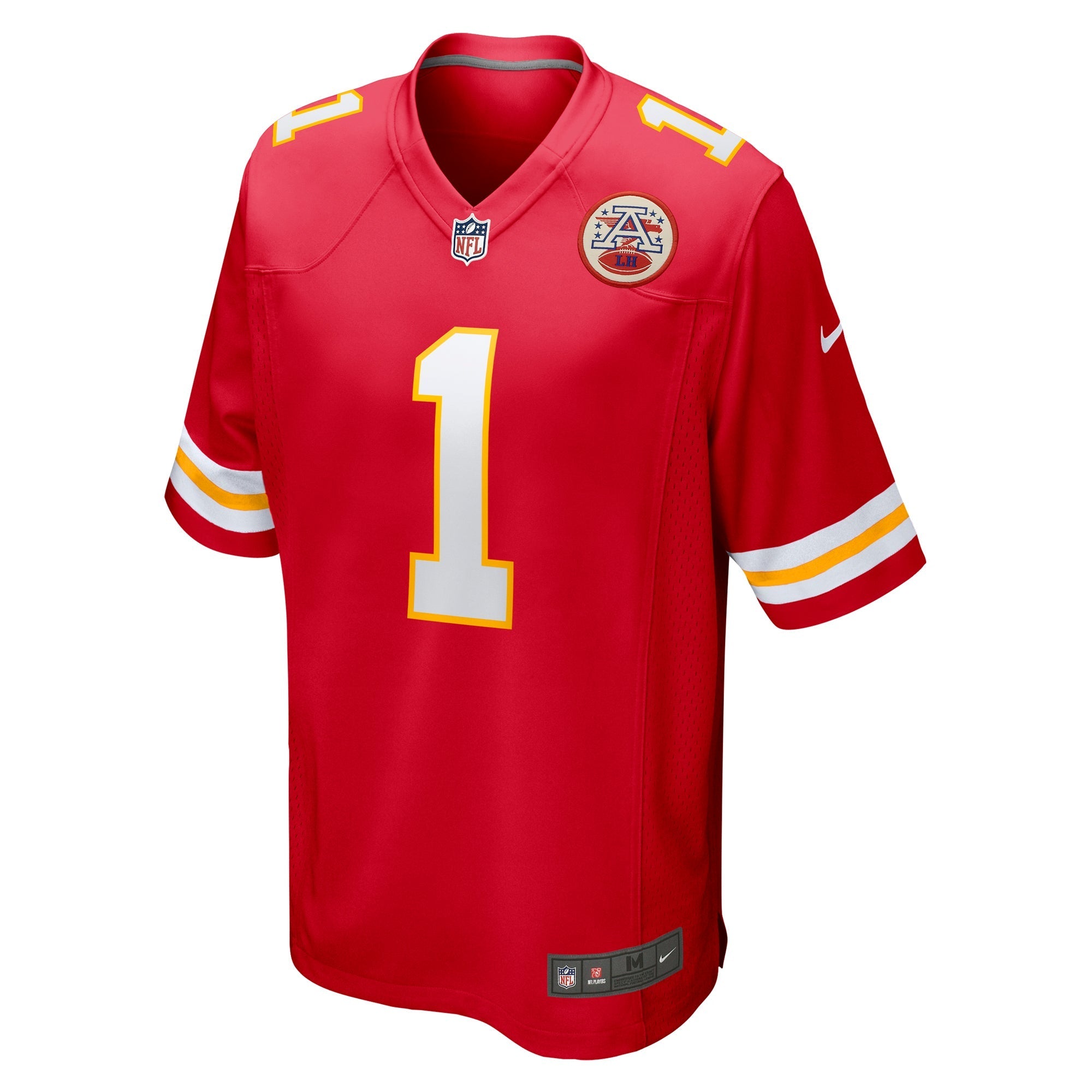 Men's Nike Number 1 Dad Red Kansas City Chiefs Game Jersey - vstockx