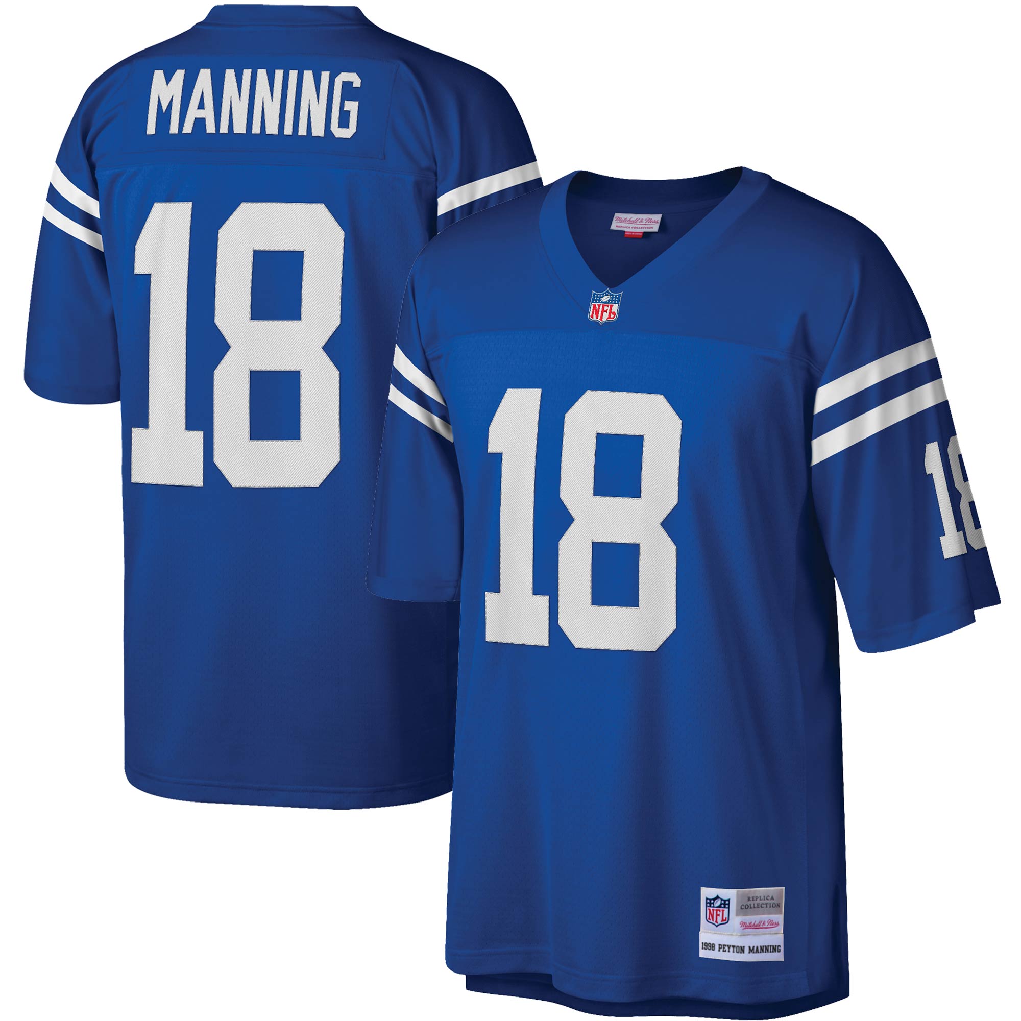 Peyton Manning Indianapolis Colts Mitchell & Ness Legacy Replica Jersey - Royal - vstockx