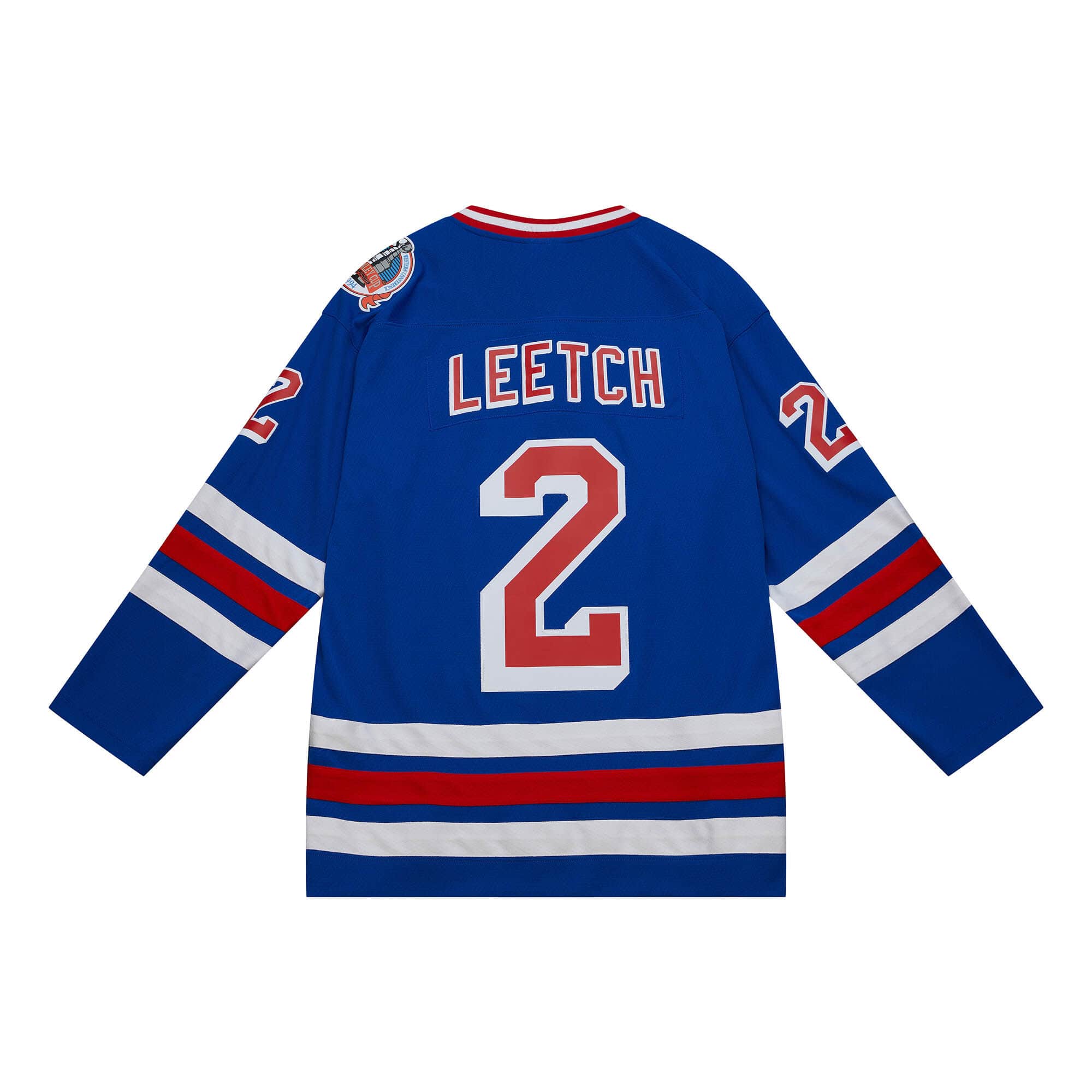 Blue Line Brian Leetch New York Rangers 1993 Jersey - vstockx