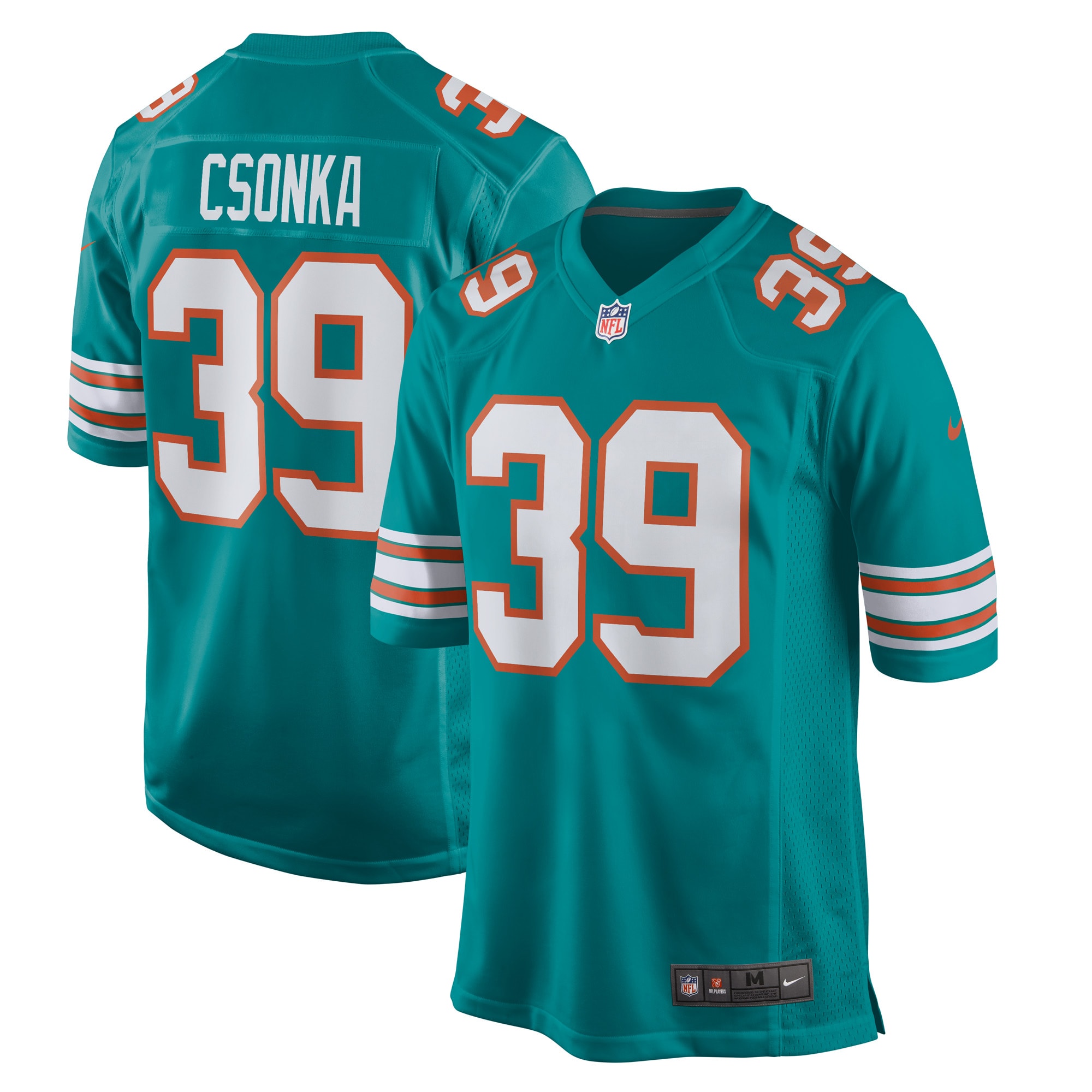 Larry Csonka Miami Dolphins Nike Retired Player Jersey - Aqua - vstockx