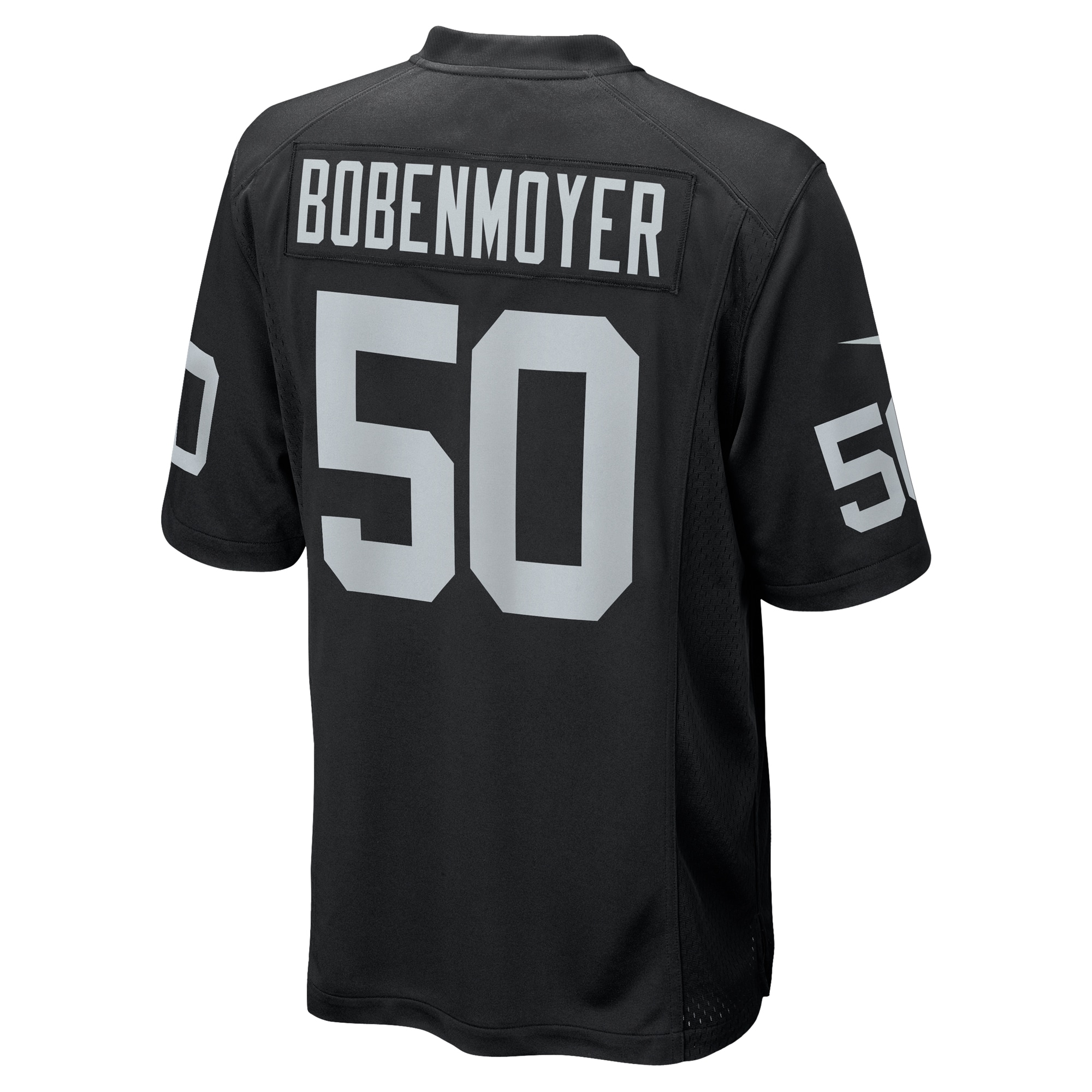 Jacob Bobenmoyer Las Vegas Raiders Nike Game Player Jersey - Black - vstockx