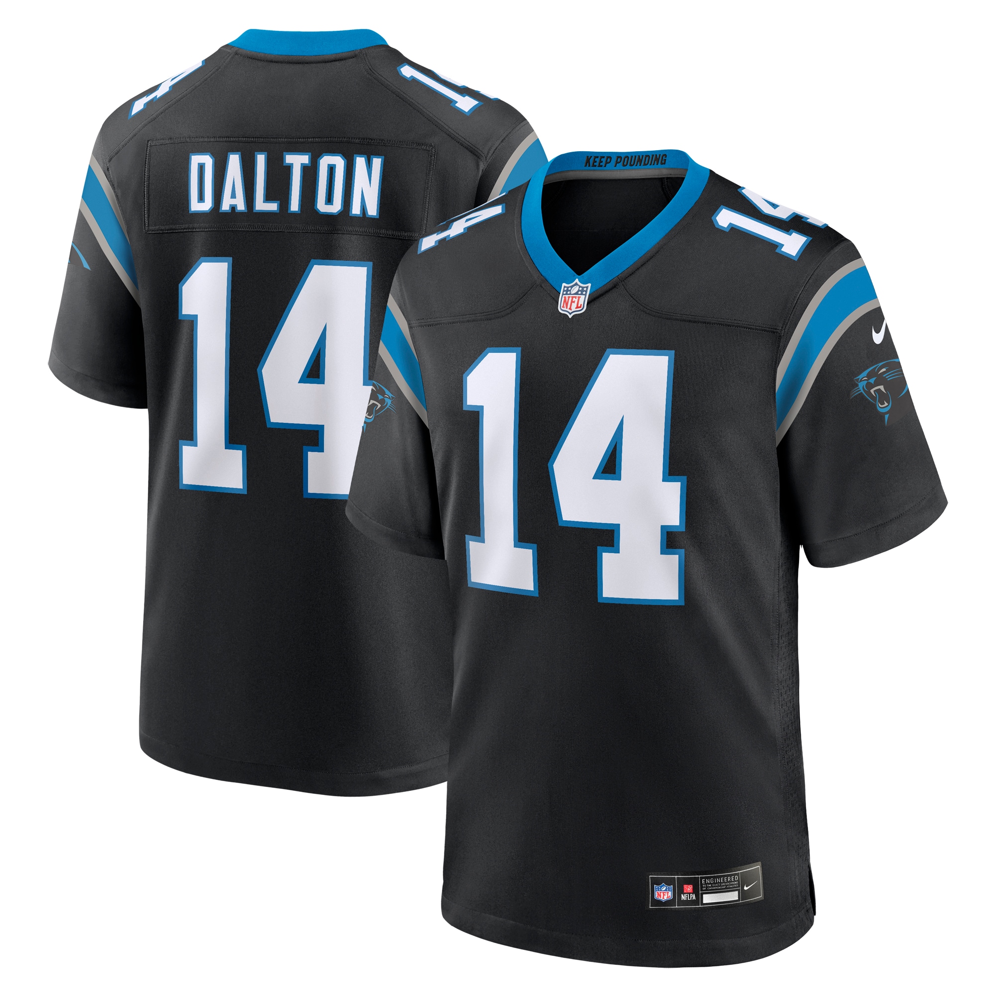 Andy Dalton Carolina Panthers Nike Team Game Jersey - Black - vstockx