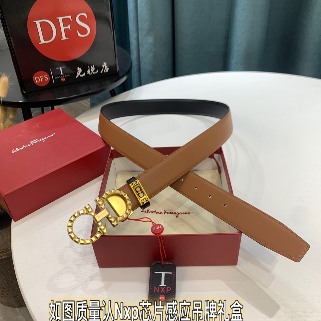 Streetwear Belt Ferragamo 319641 size:3.5cm - vstockx