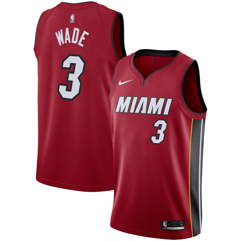 Men's Miami Heat Dwyane Wade Statement Edition Jersey - Red - vstockx