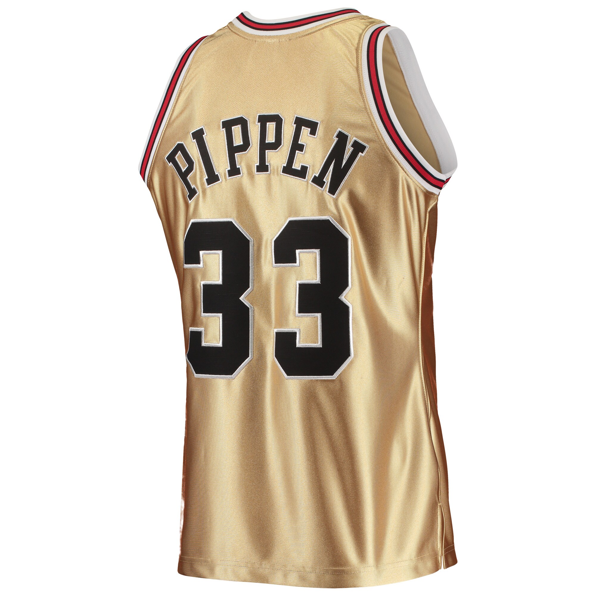Scottie Pippen Chicago Bulls Mitchell & Ness 75th Anniversary 1997/98 Hardwood Classics Swingman Jersey - Gold - vstockx