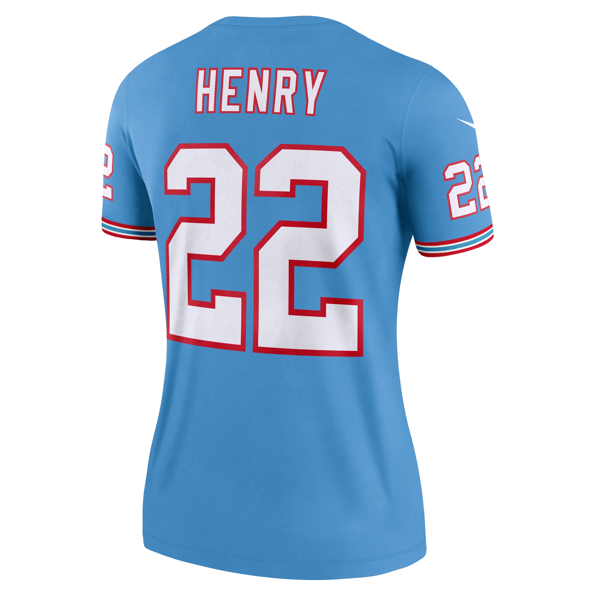 Derrick Henry Tennessee Titans Nike Women's Oilers Throwback Legend Jersey - Light Blue - vstockx