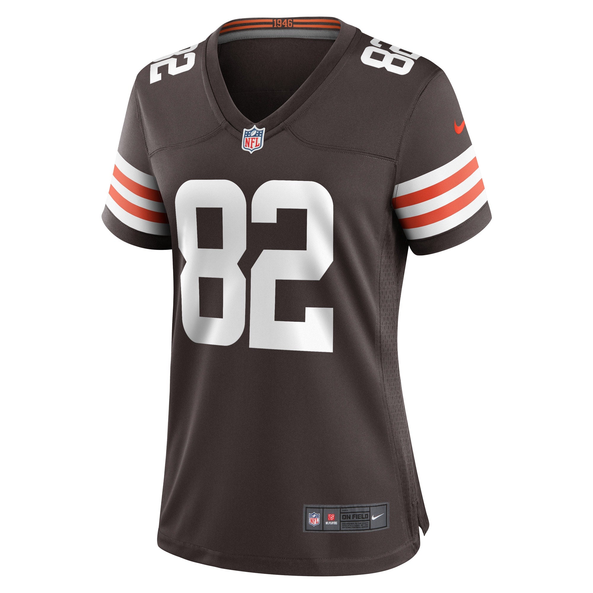 Women's Nike Mike Harley Jr. Brown Cleveland Browns Game Player Jersey - vstockx