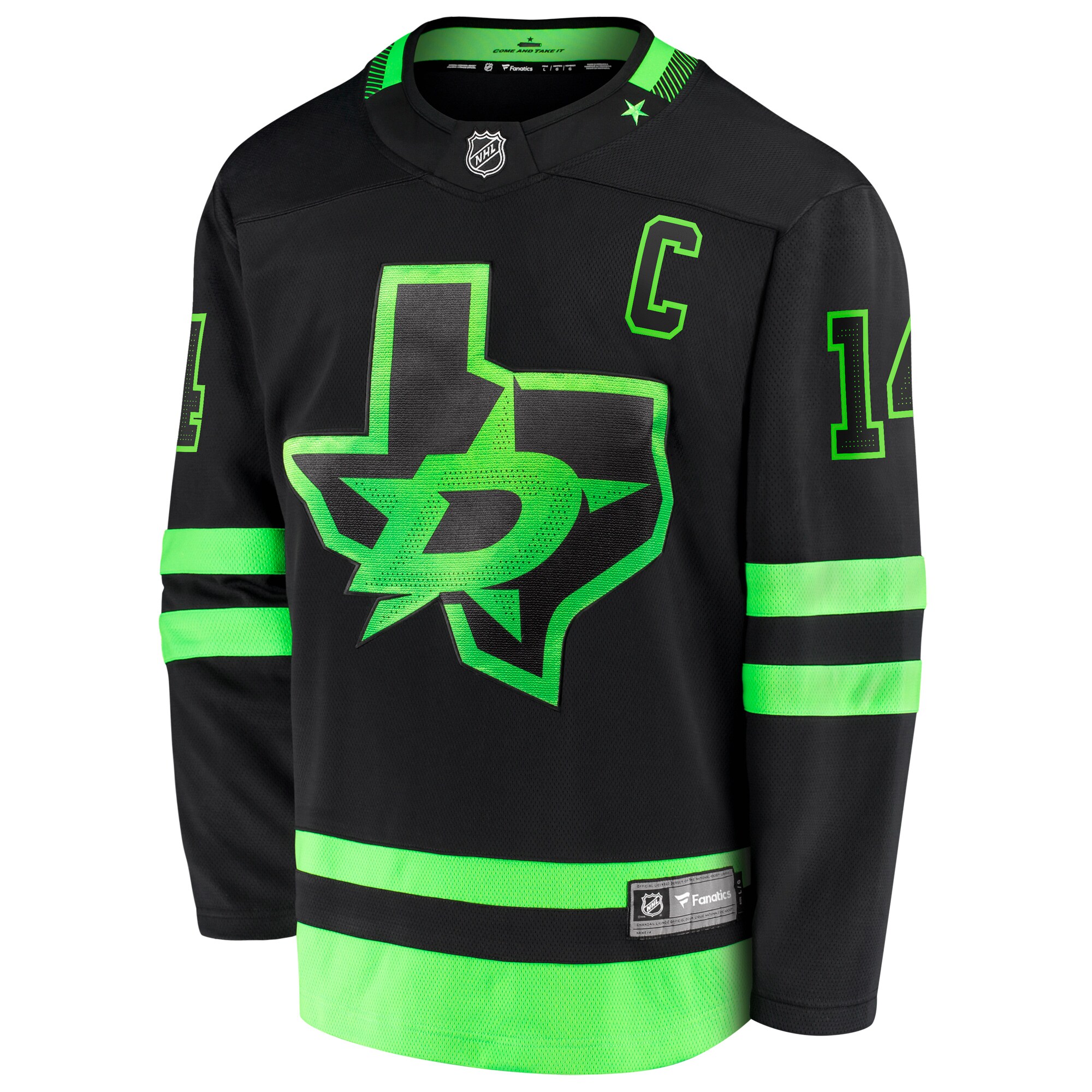 Jamie Benn Dallas Stars Fanatics Branded 2020/21 Alternate Premier Breakaway Player Jersey - Black - vstockx