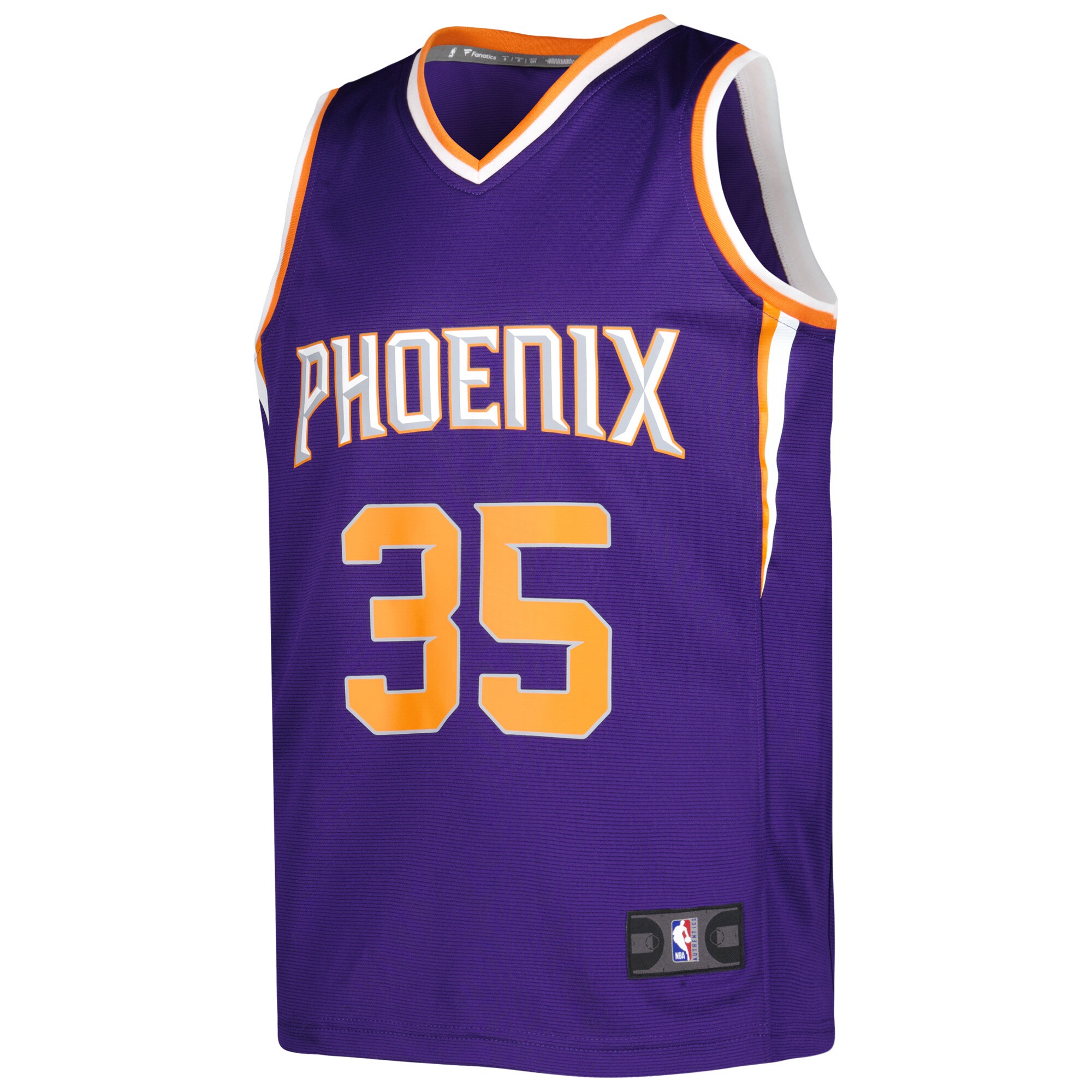 Kevin Durant Phoenix Suns Fanatics Branded Youth Fast Break Player Jersey - Icon Edition - Purple - vstockx