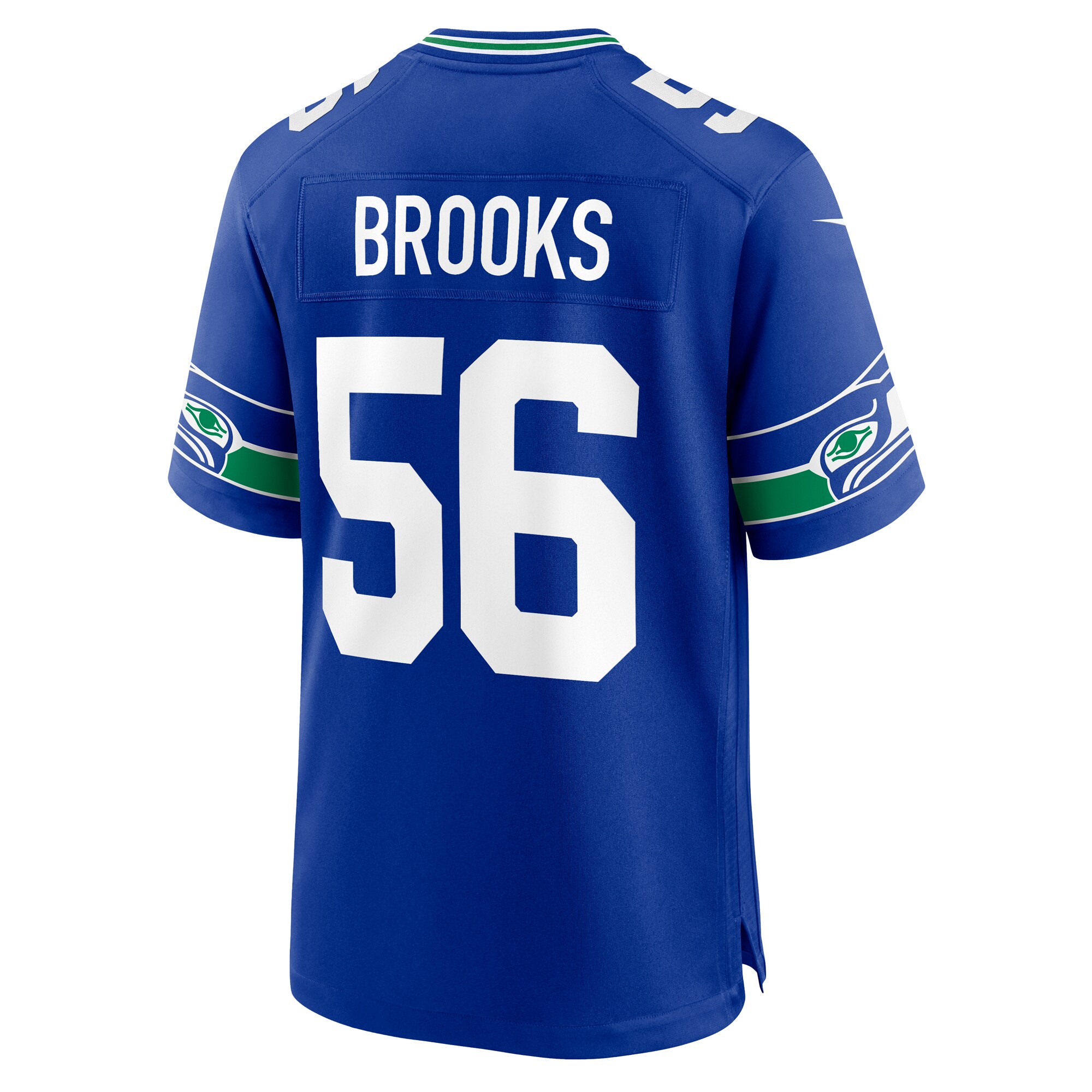 Jordyn Brooks Seattle Seahawks Nike Throwback Player Game Jersey - Royal - vstockx