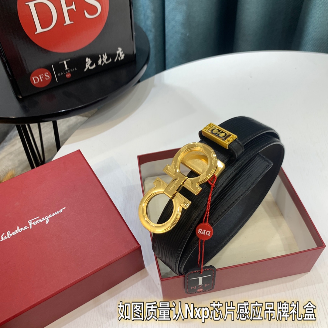 Streetwear Belt Ferragamo 319420 size:3.5cm - vstockx