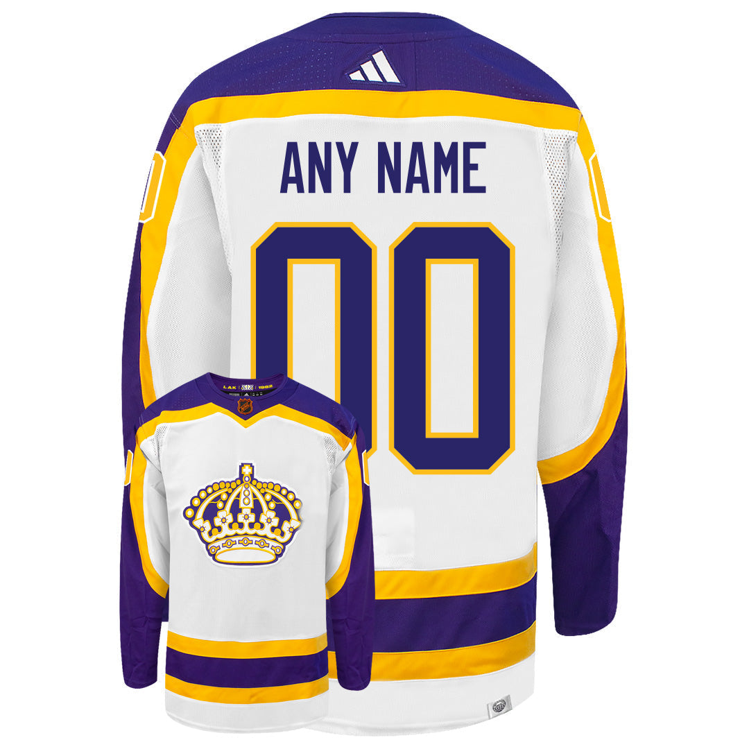 Customizable Los Angeles Kings Adidas 2022 Primegreen Reverse Retro Authentic NHL Hockey Jersey - vstockx
