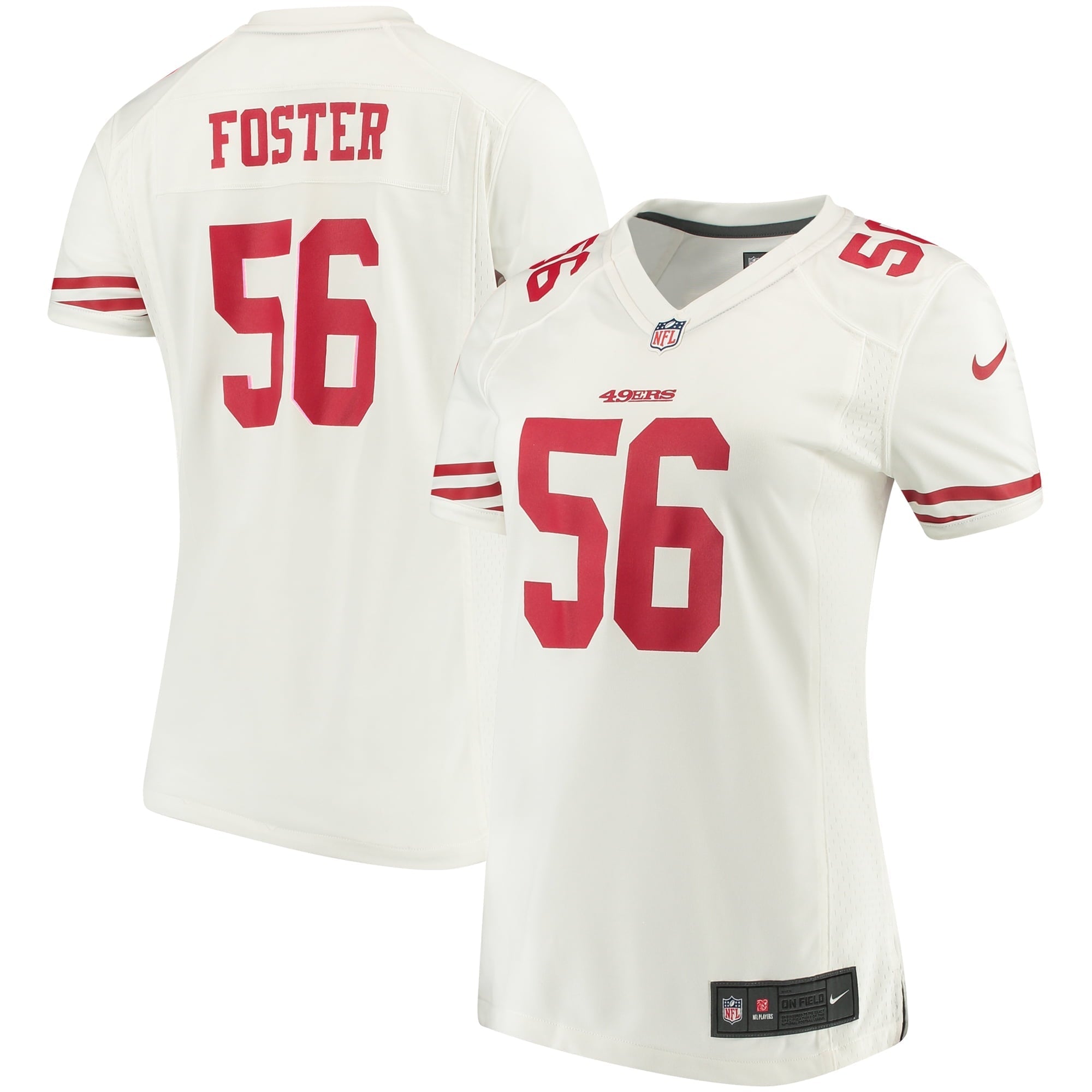 Women's Nike Reuben Foster White San Francisco 49ers Game Jersey - vstockx