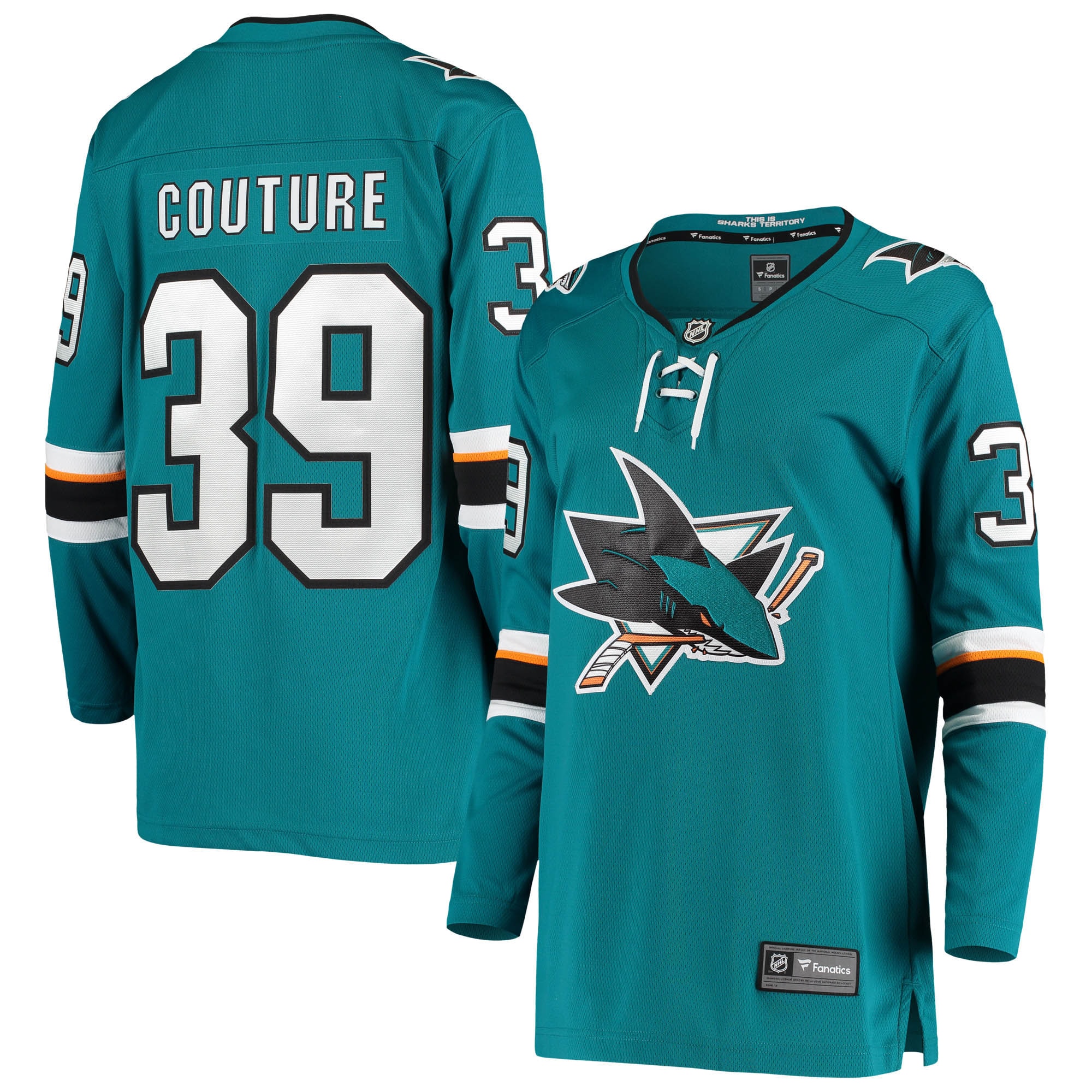 Logan Couture San Jose Sharks Fanatics Branded Women's Breakaway Home Player Jersey - Teal - vstockx