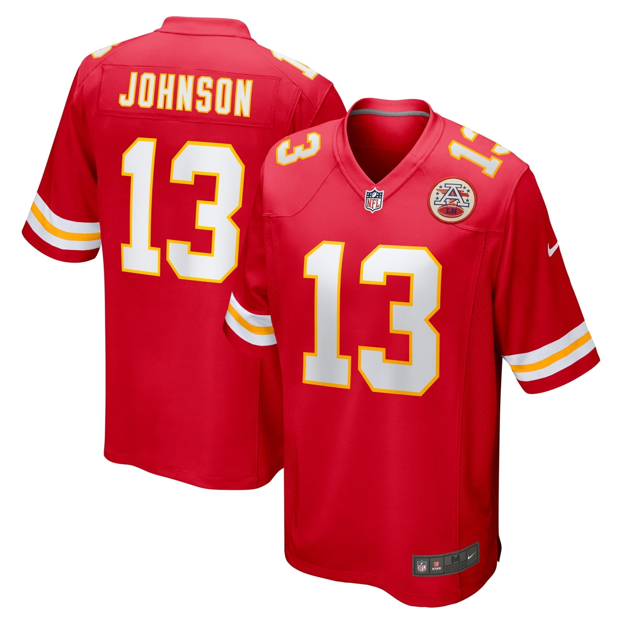 Men's Nike Nazeeh Johnson Red Kansas City Chiefs Game Player Jersey - vstockx