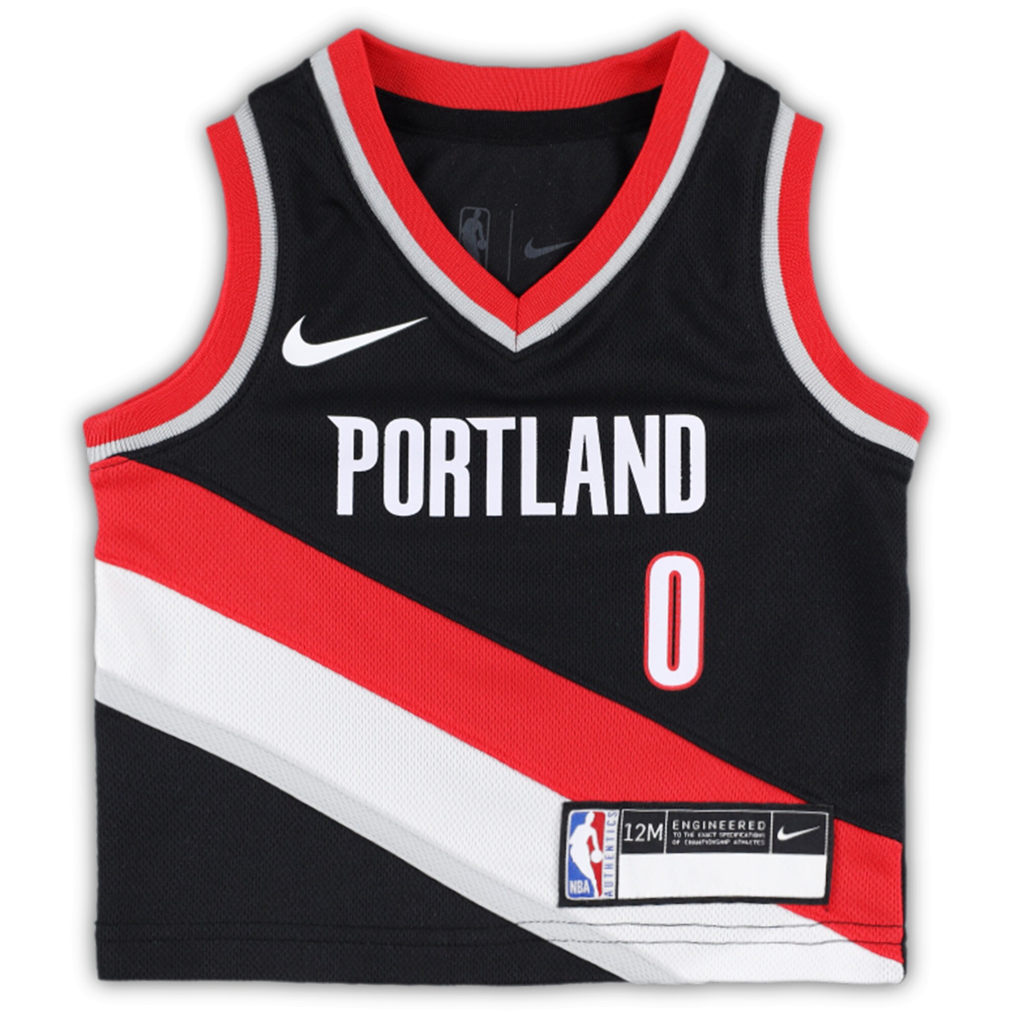 Damian Lillard Portland Trail Blazers Nike Infant Swingman Player Jersey - Icon Edition - Black - vstockx