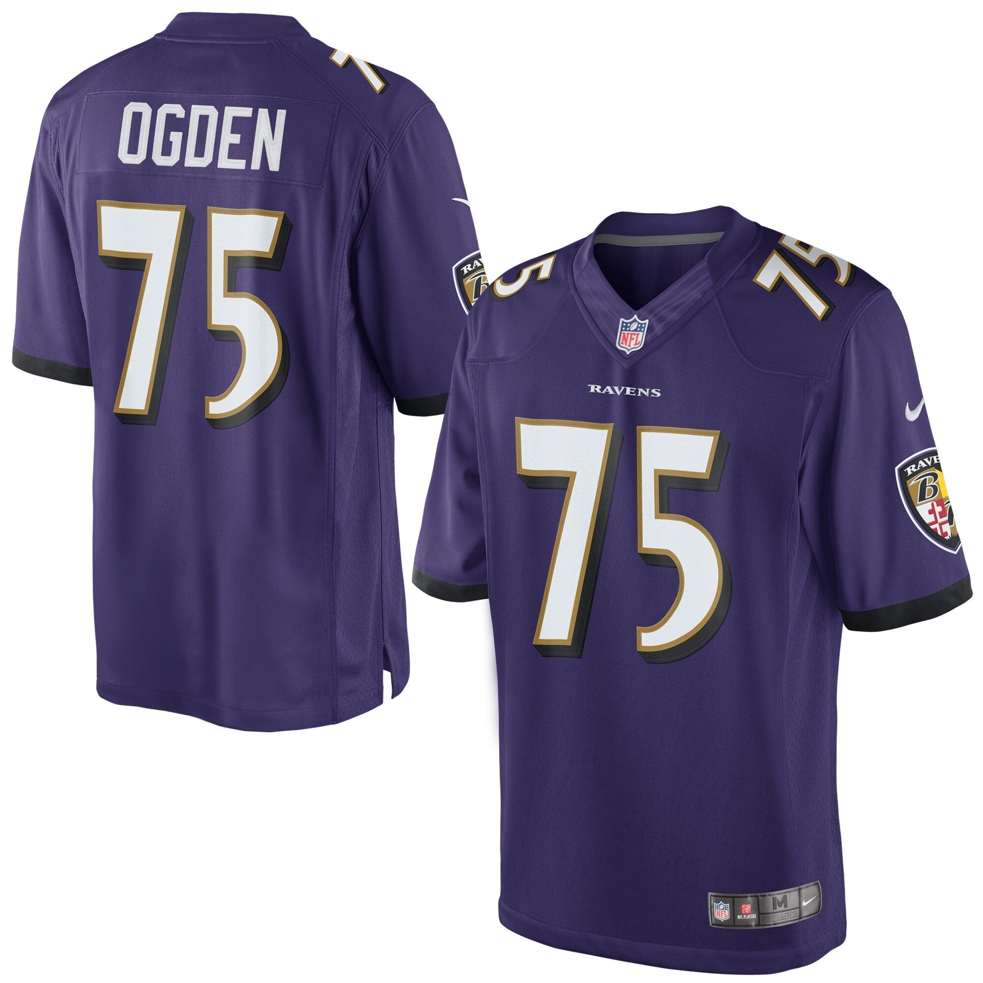 Mens Nike Jonathan Ogden Purple Baltimore Ravens Retired Player Limited Jersey - vstockx