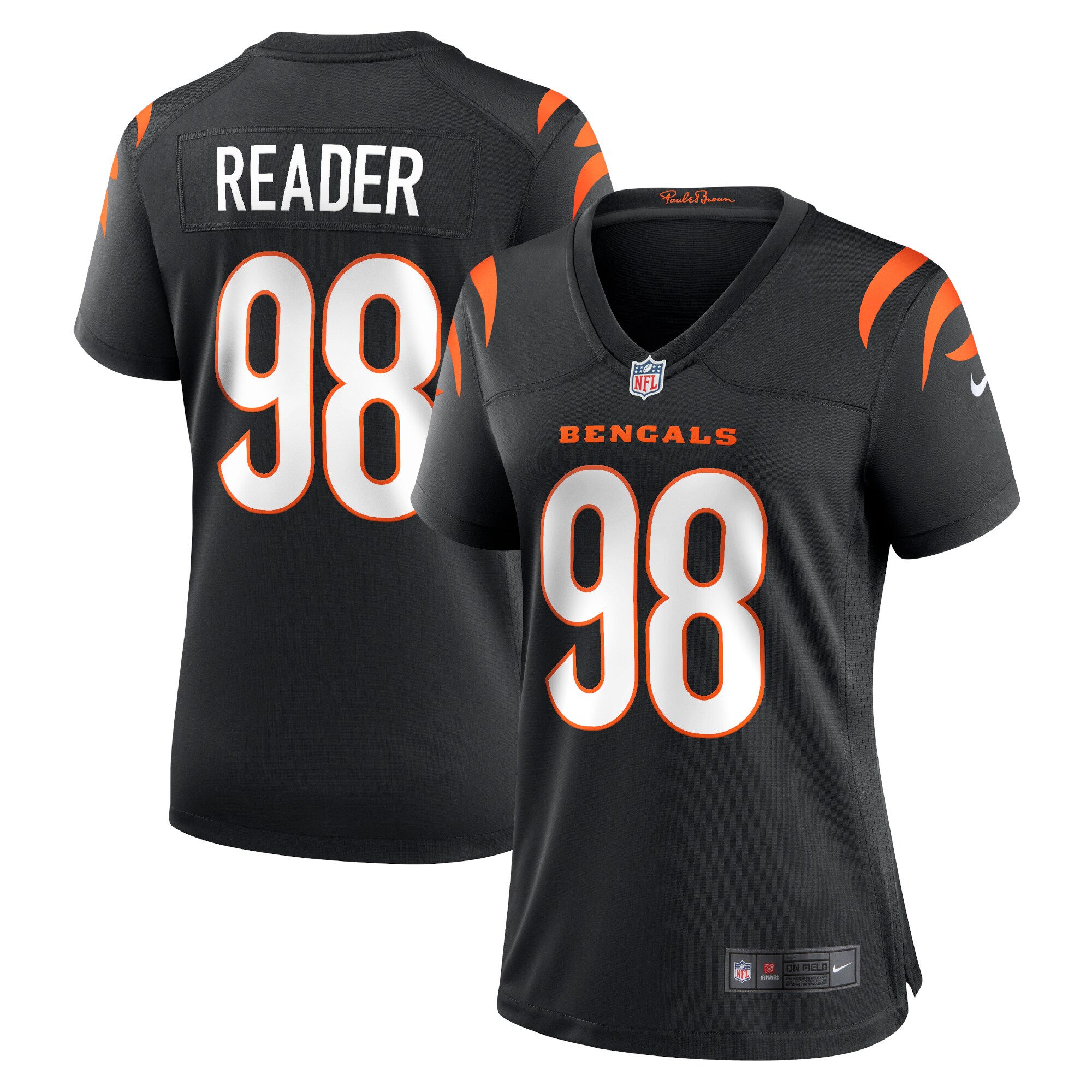 D.J. Reader Cincinnati Bengals Women's Nike Game Jersey - Black - vstockx