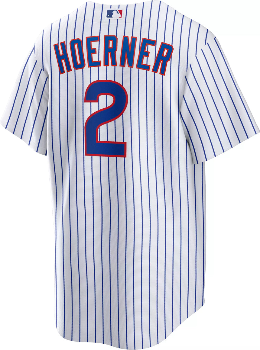 Men's Nico Hoerner Chicago Cubs White Home Replica Jersey - vstockx