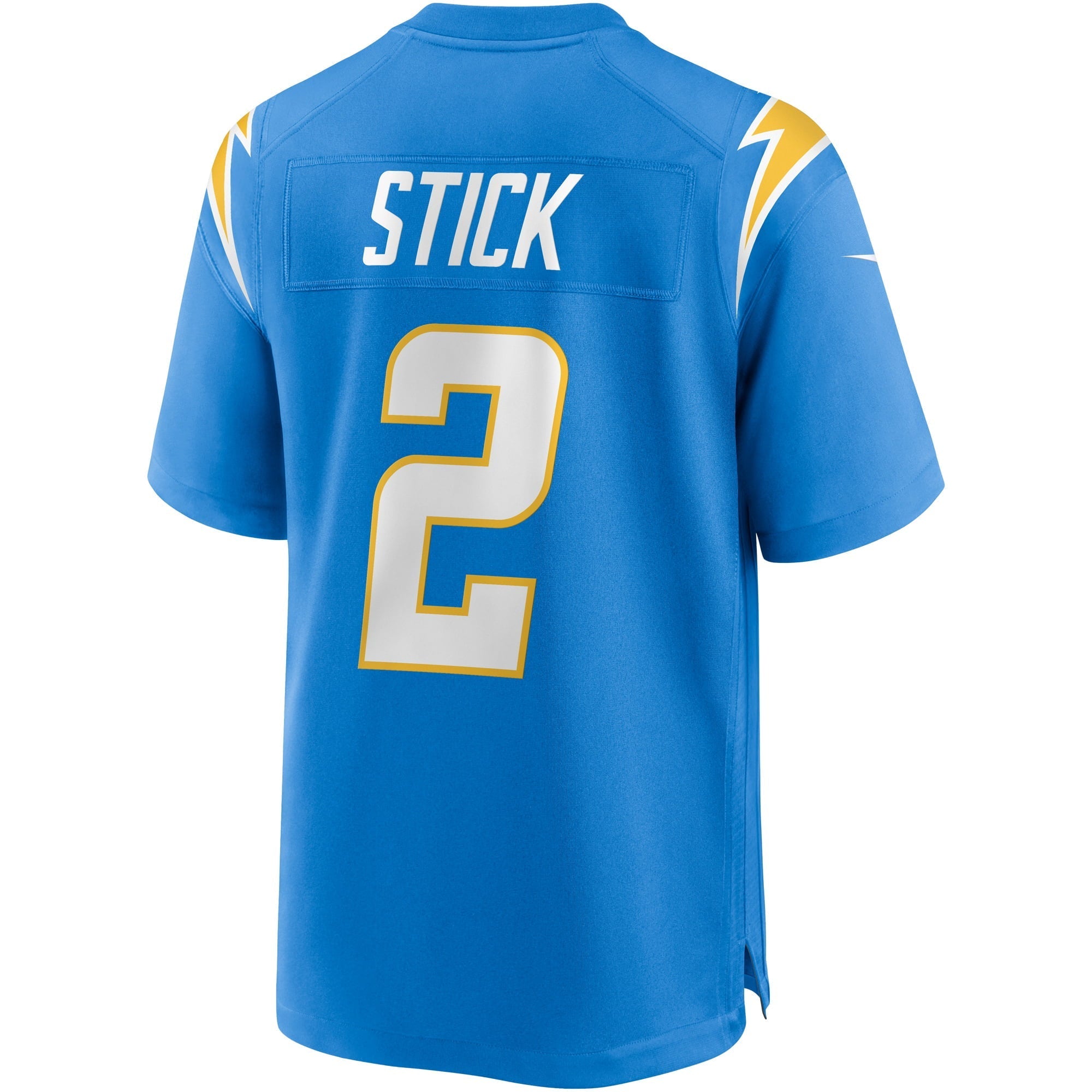Men's Nike Easton Stick Powder Blue Los Angeles Chargers Game Jersey - vstockx