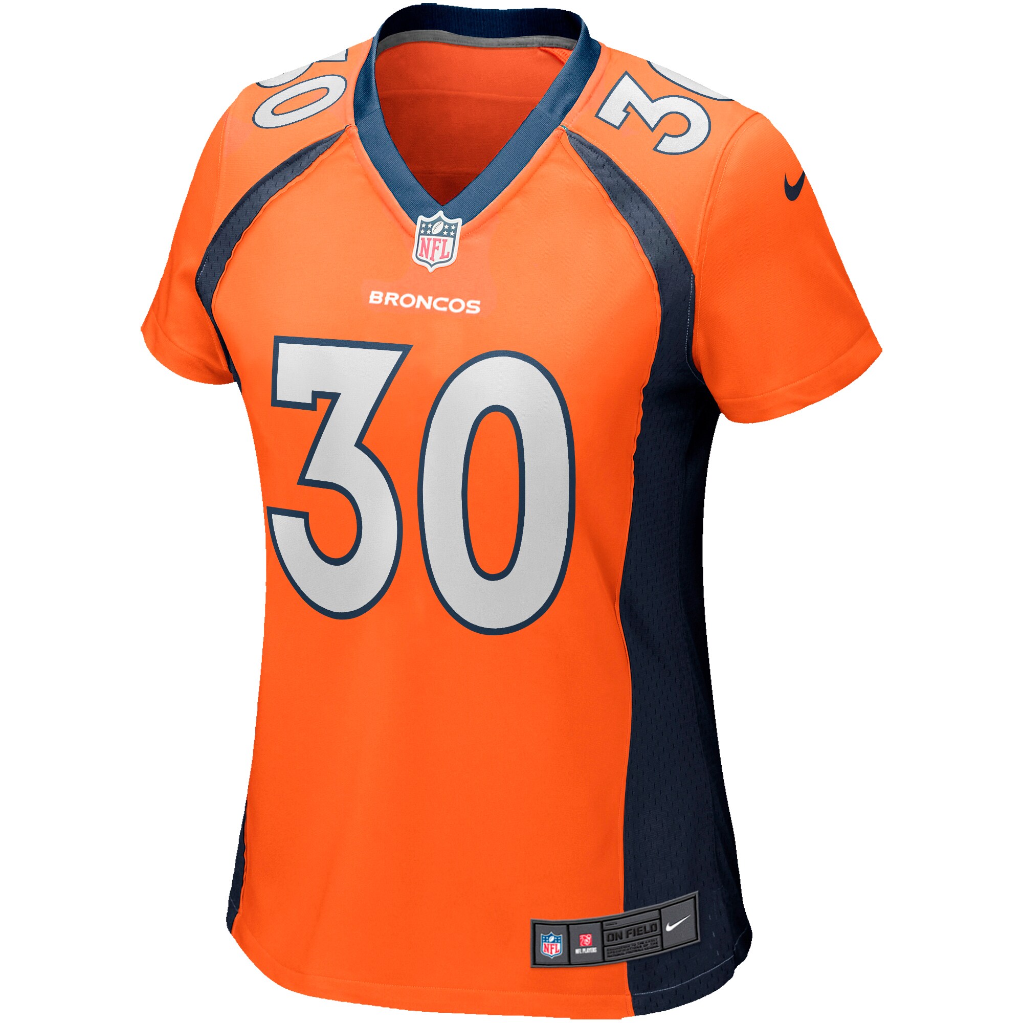 Terrell Davis Denver Broncos Nike Women's Game Retired Player Jersey - Orange - vstockx