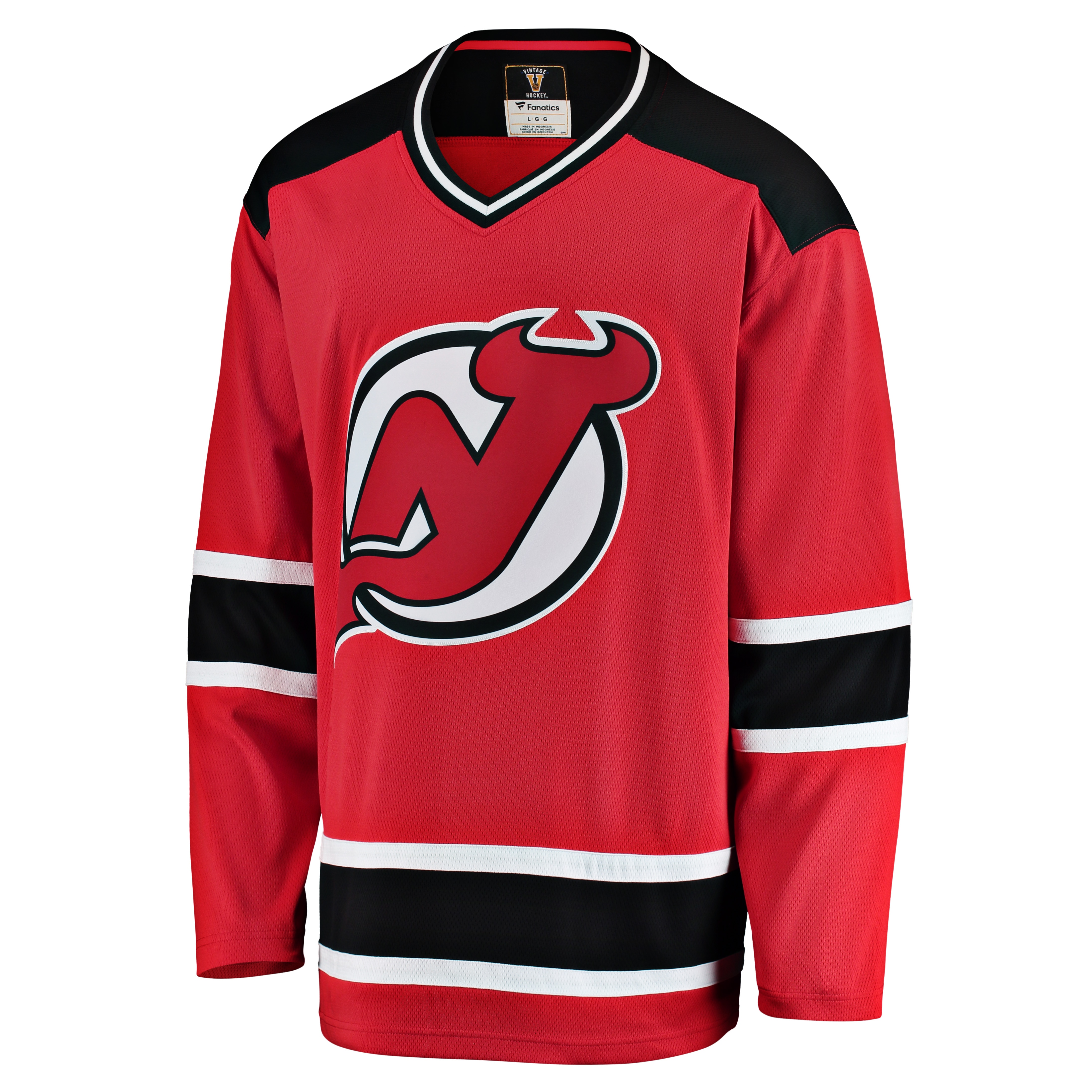 New Jersey Devils Fanatics Branded Premier Breakaway Heritage Blank Jersey - Red - vstockx