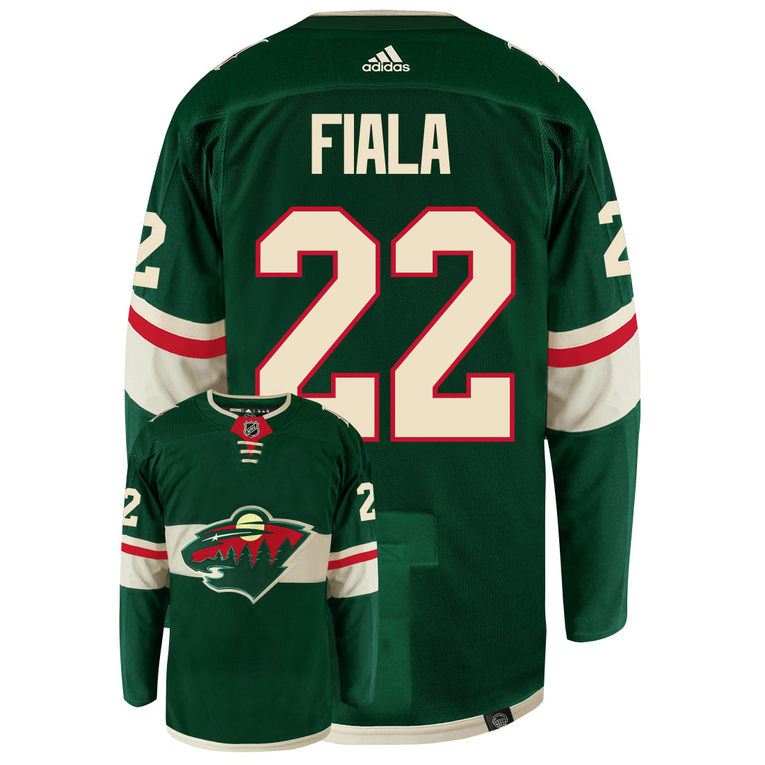 Kevin Fiala Minnesota Wild Adidas Primegreen Authentic NHL Hockey Jersey - vstockx