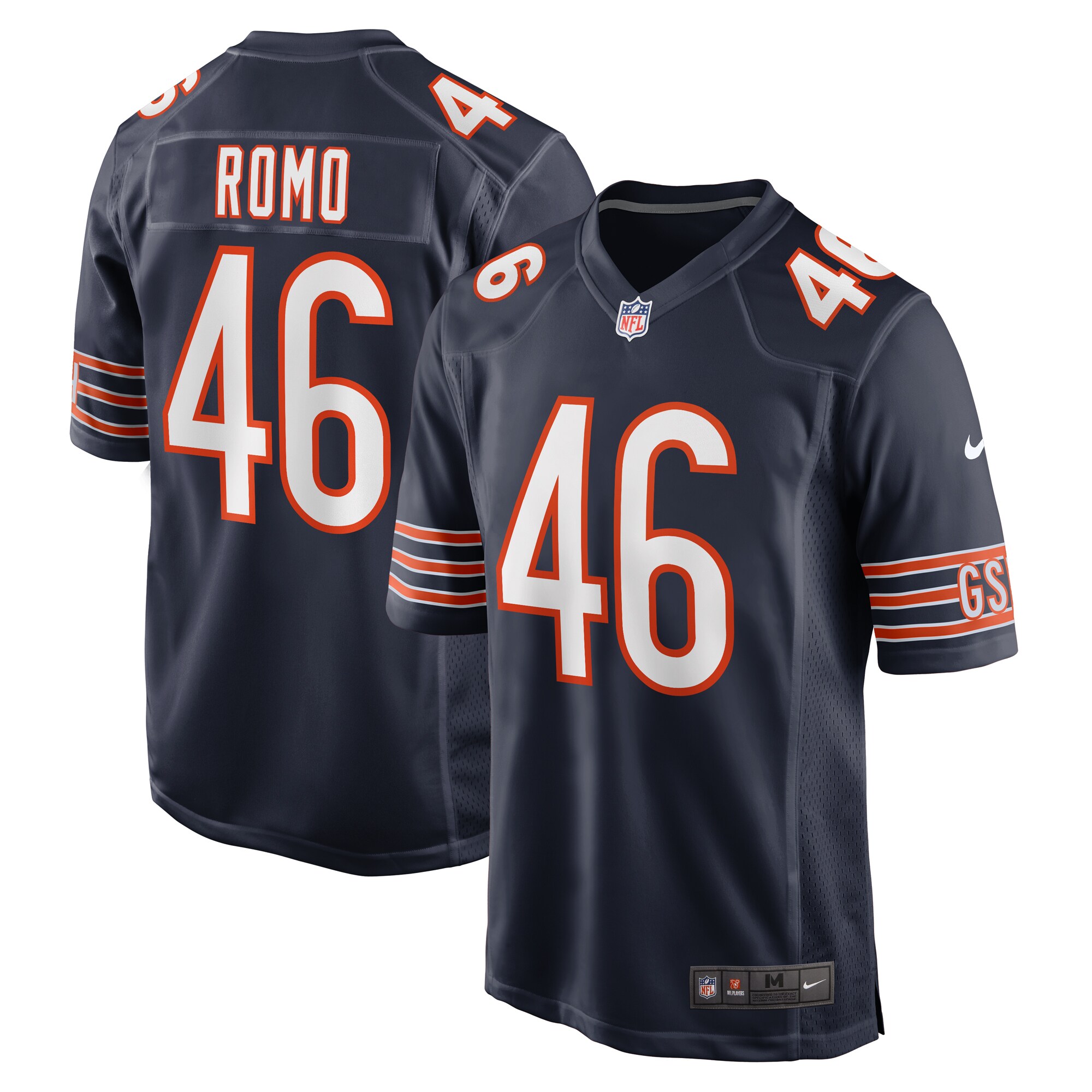 John Parker Romo Chicago Bears Nike Team Game Jersey - Navy - vstockx