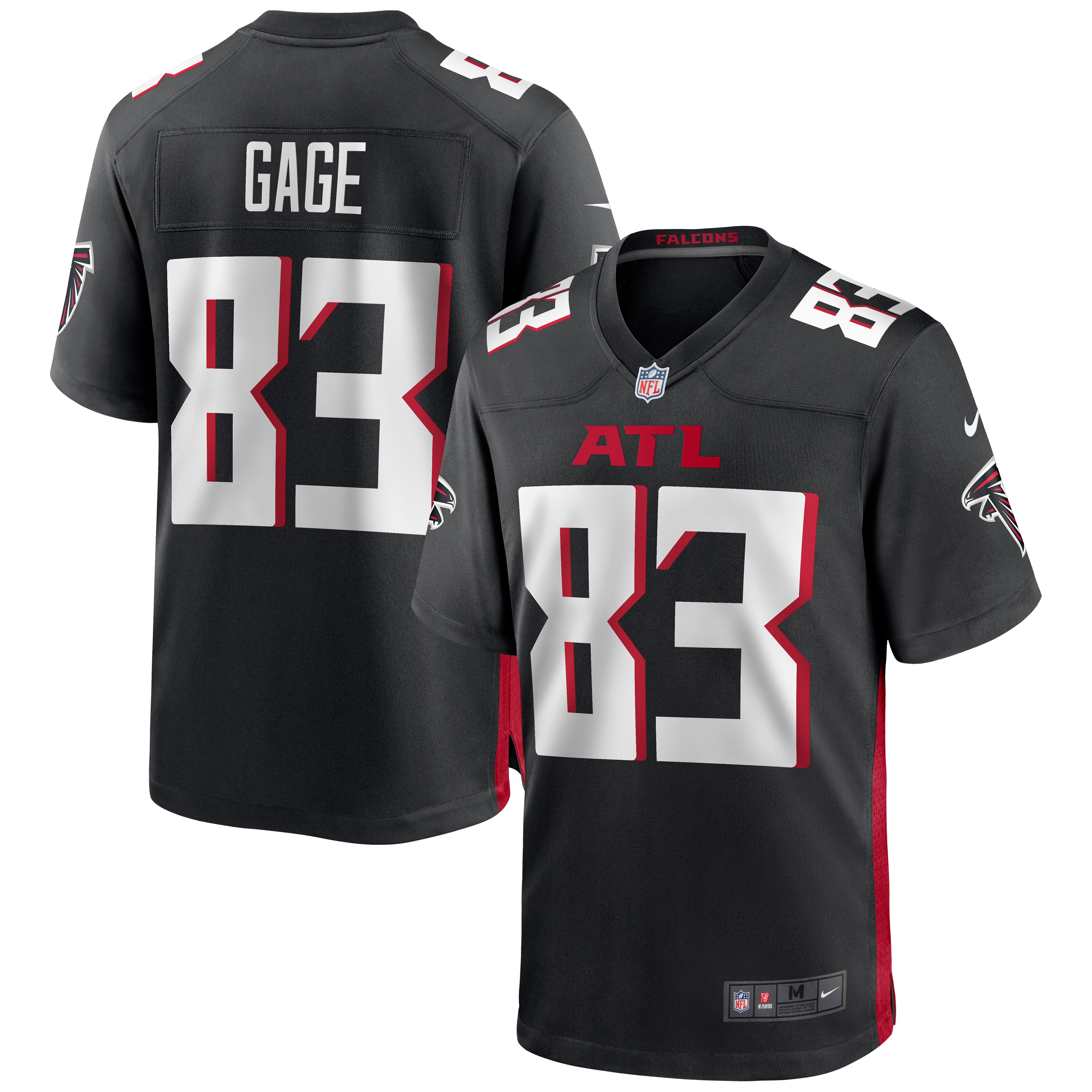 Russell Gage Atlanta Falcons Nike Game Jersey - Black - vstockx
