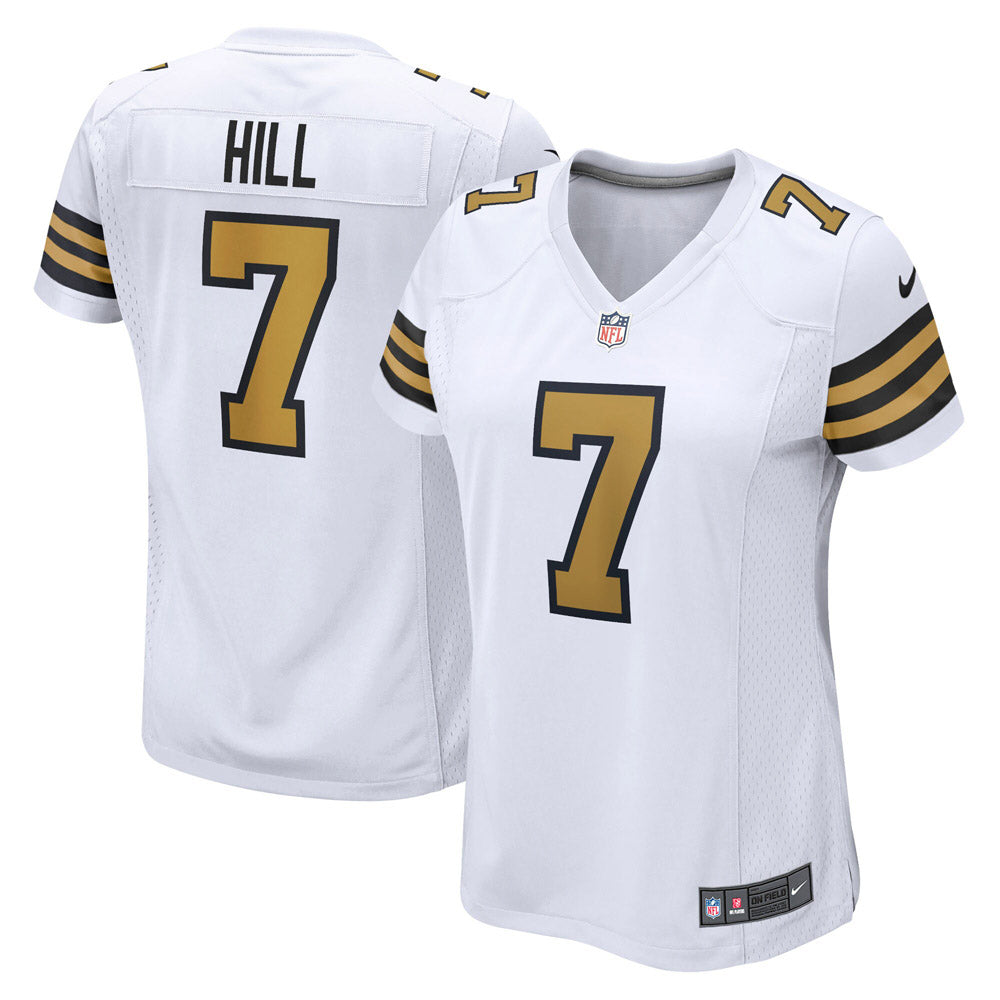 Women's New Orleans Saints Taysom Hill Alternate Game Jersey- White - vstockx