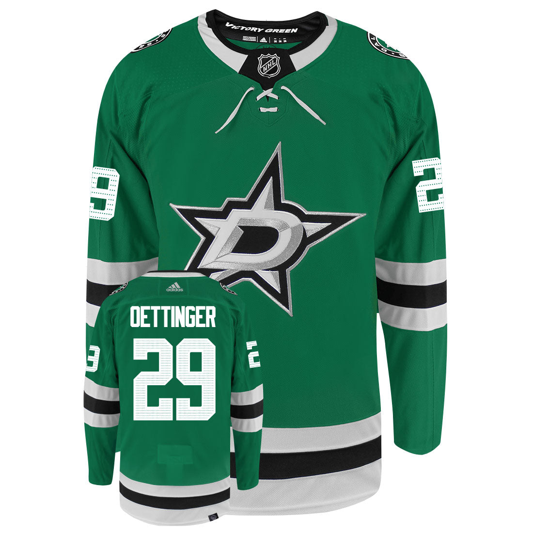 Jake Oettinger Dallas Stars Adidas Primegreen Authentic NHL Hockey Jersey - vstockx