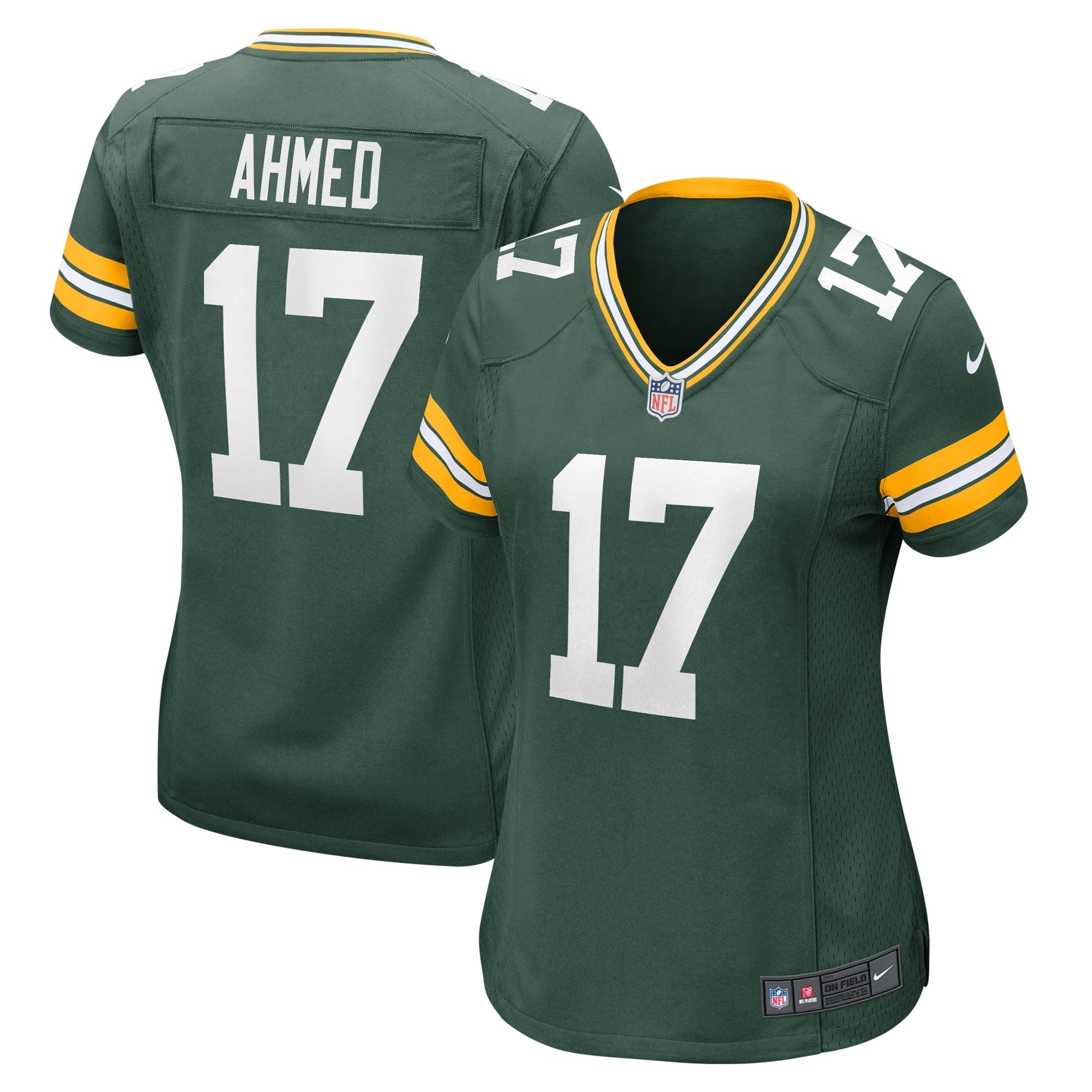 Women's Nike Ramiz Ahmed Green Green Bay Packers Home Game Player Jersey - vstockx