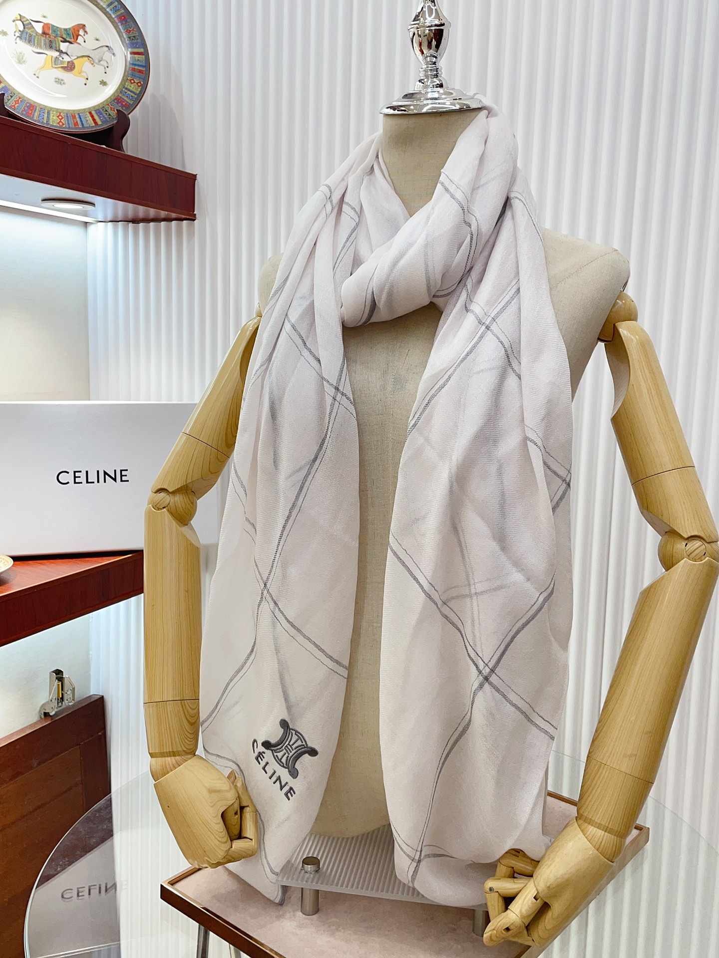 Streetwear Scarf CELINE 328849 SIZE:80*200cm - vstockx